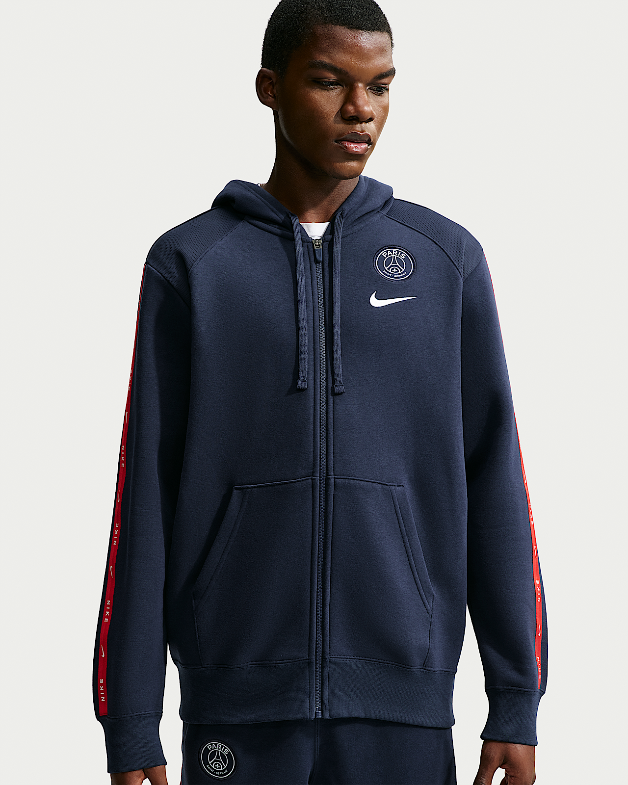 Мужское худи Paris Saint-Germain City Side Nike Soccer Full-Zip Fleece Hoodie