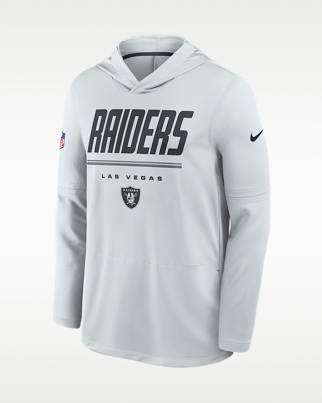 Мужские  Las Vegas Raiders Sideline Nike Dri-FIT NFL Long-Sleeve Hooded Top