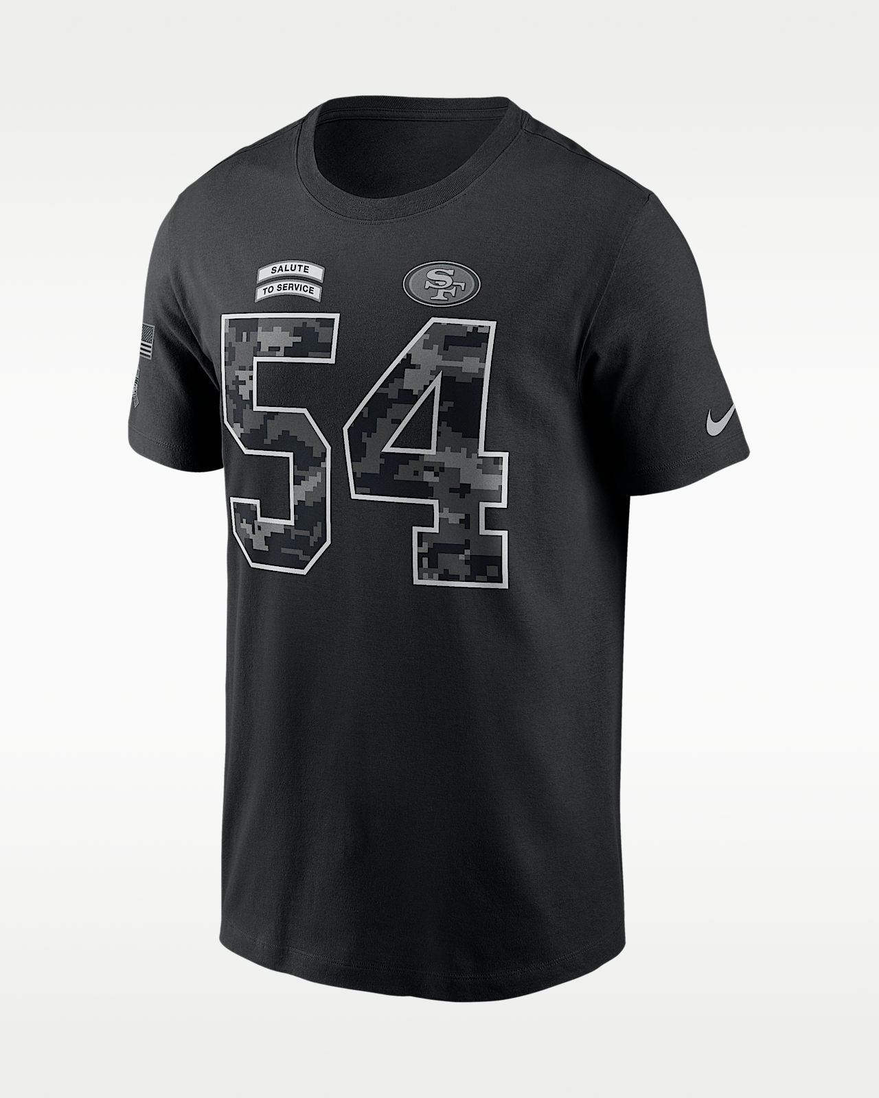 Мужская футболка Fred Warner San Francisco 49ers Salute to Service Nike NFL