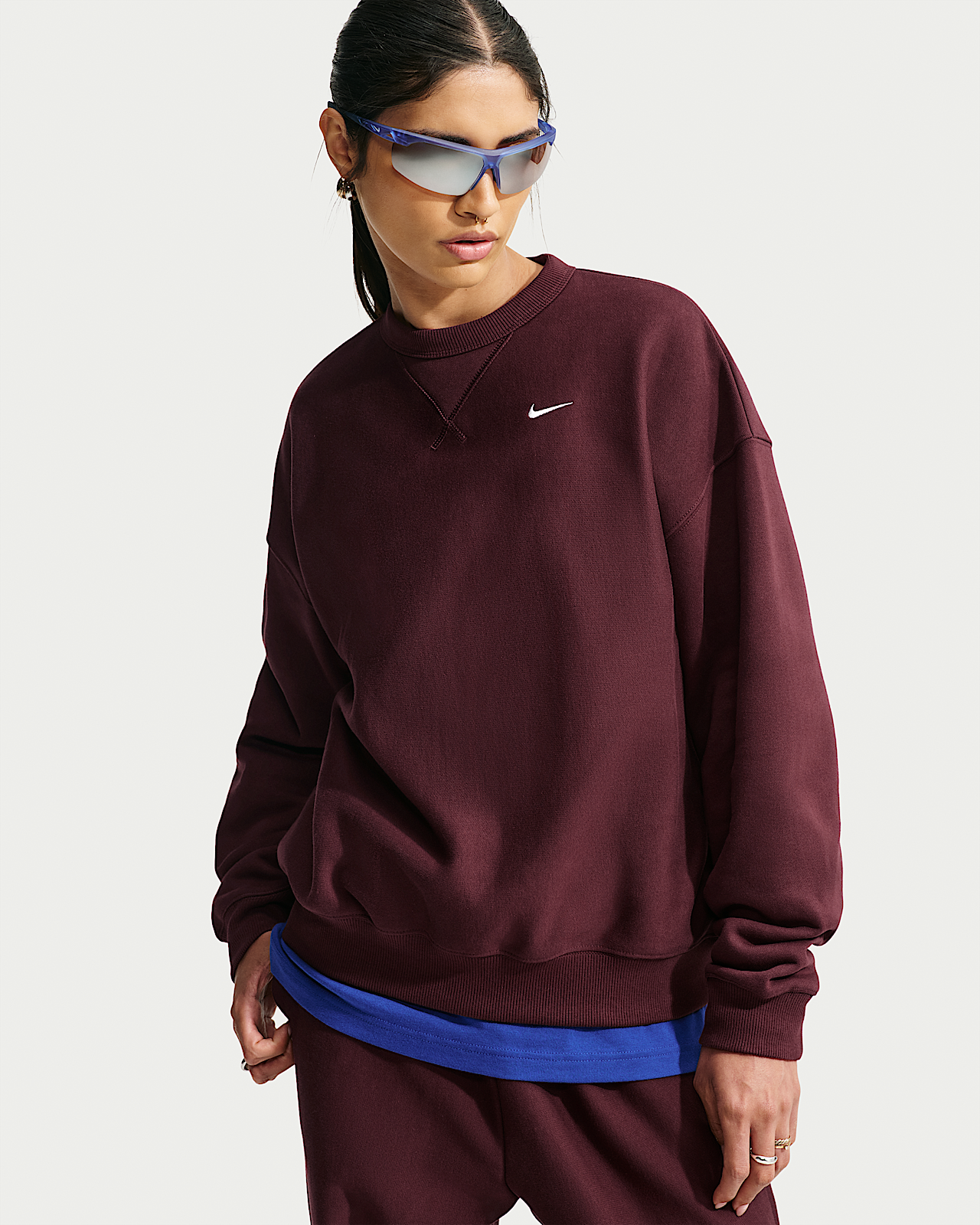 Женские  Nike Studio Fleece Heavyweight Oversized Crew