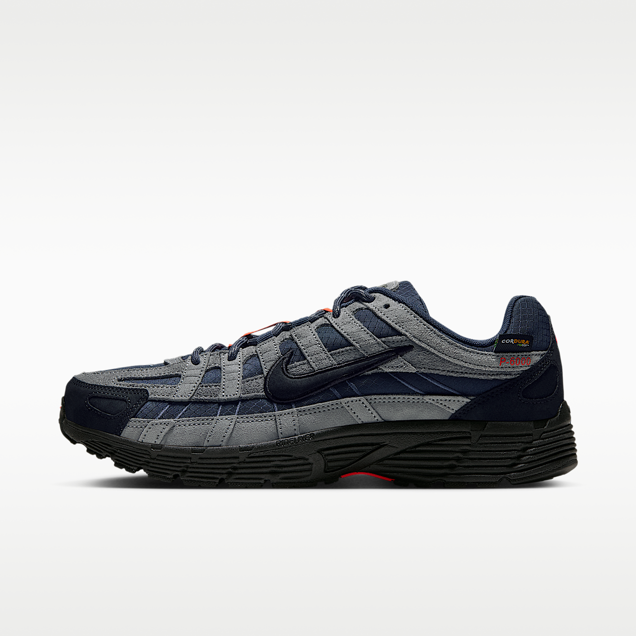 Nike P-6000 sneaker Thunder Blue/Stealth/Bright Crimson/Zwart