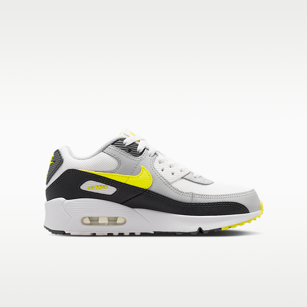 Nike Air Max sneaker Off White/Dark Smoke Grey/Light Smoke Grey/Sonic Yellow