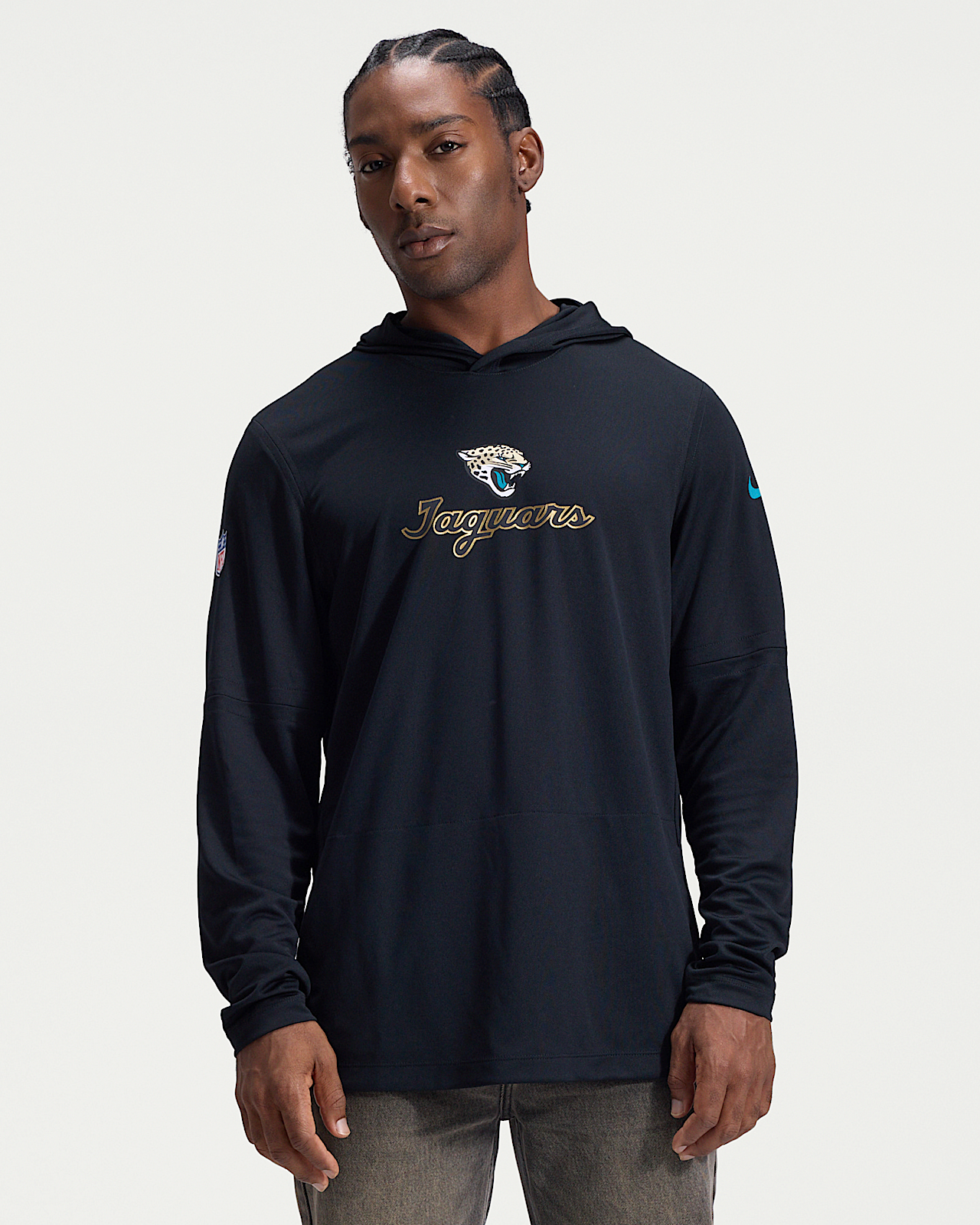 Мужские  Jacksonville Jaguars Rivalries Collection Sideline Nike Dri-FIT NFL Long-Sleeve Hooded Top