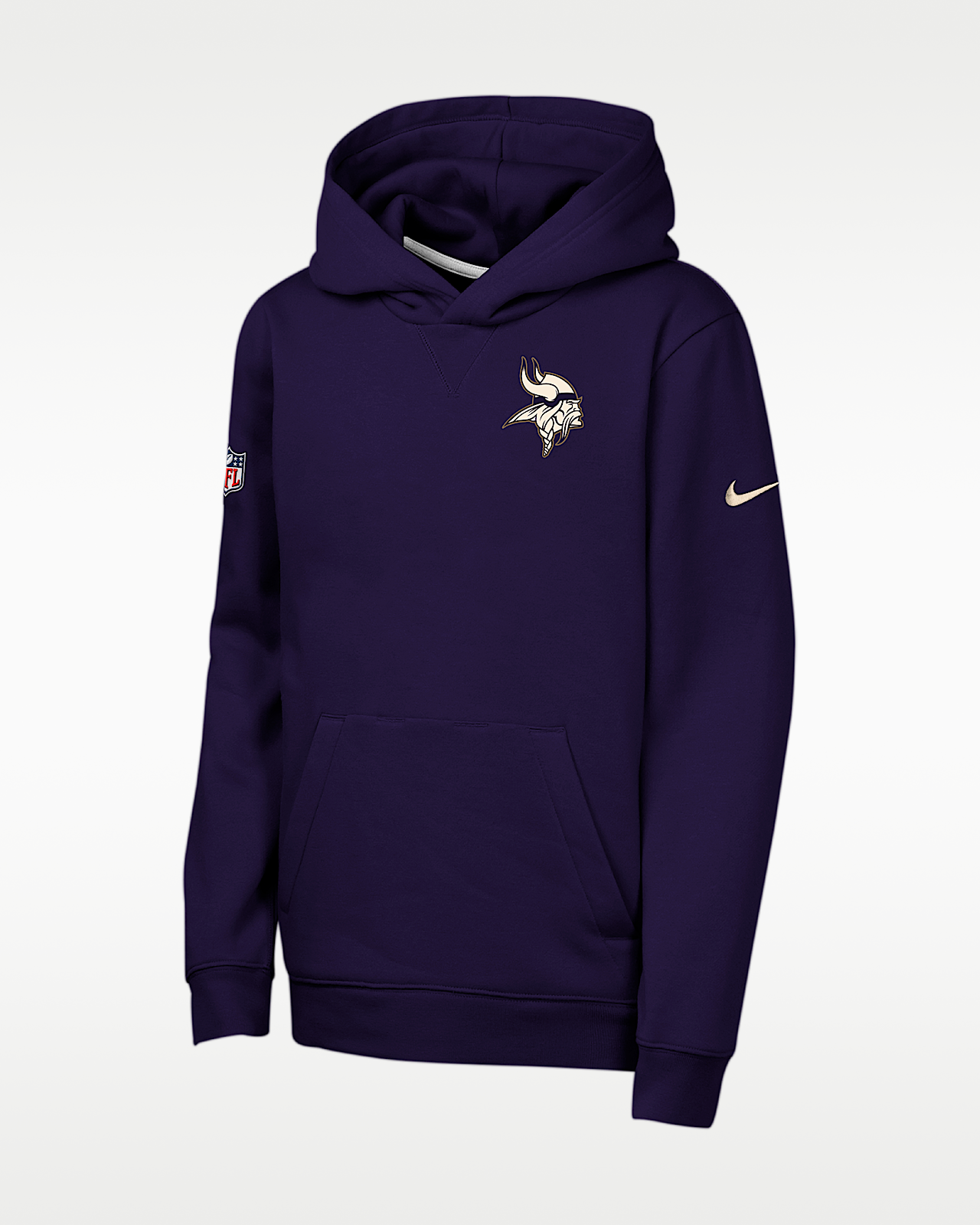 Детское худи Minnesota Vikings Rivalries Collection Sideline Club Big Kids' Nike NFL Pullover Hoodie