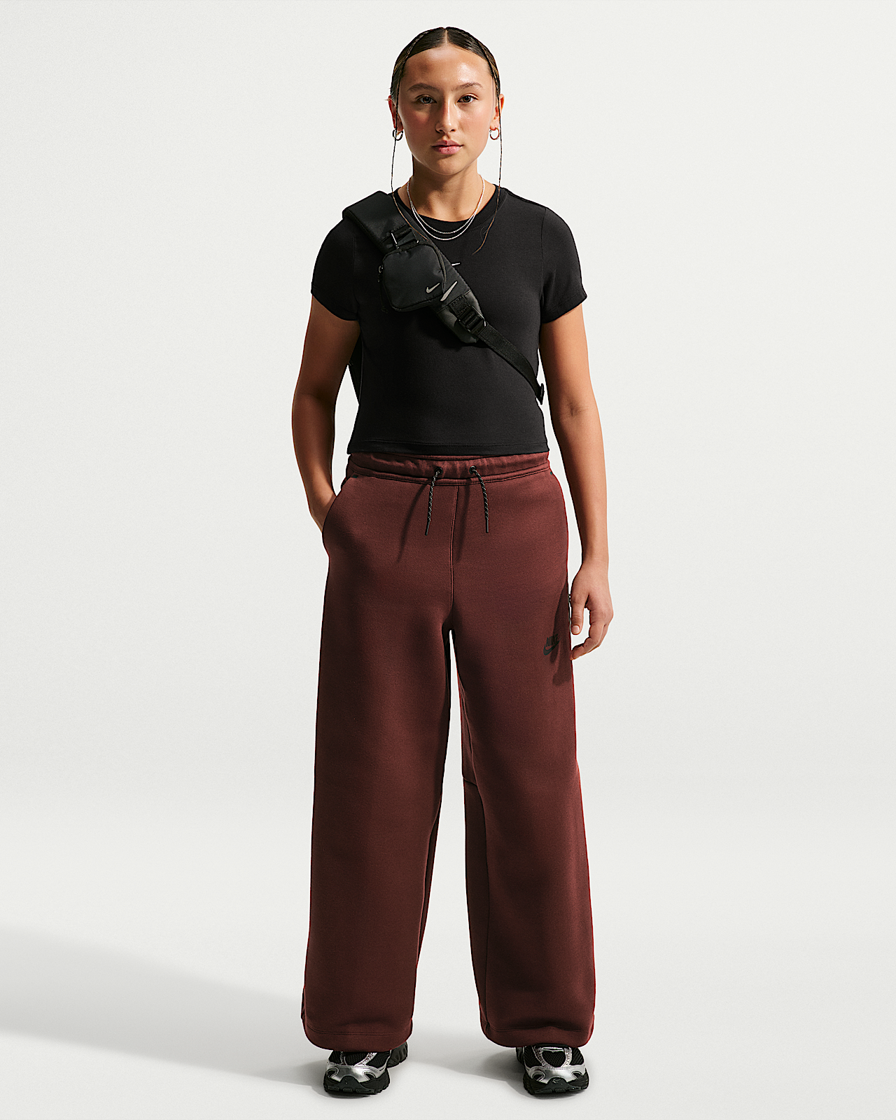 Детские  Nike Tech Fleece Big Kids' (Girls') Wide-Leg Pants