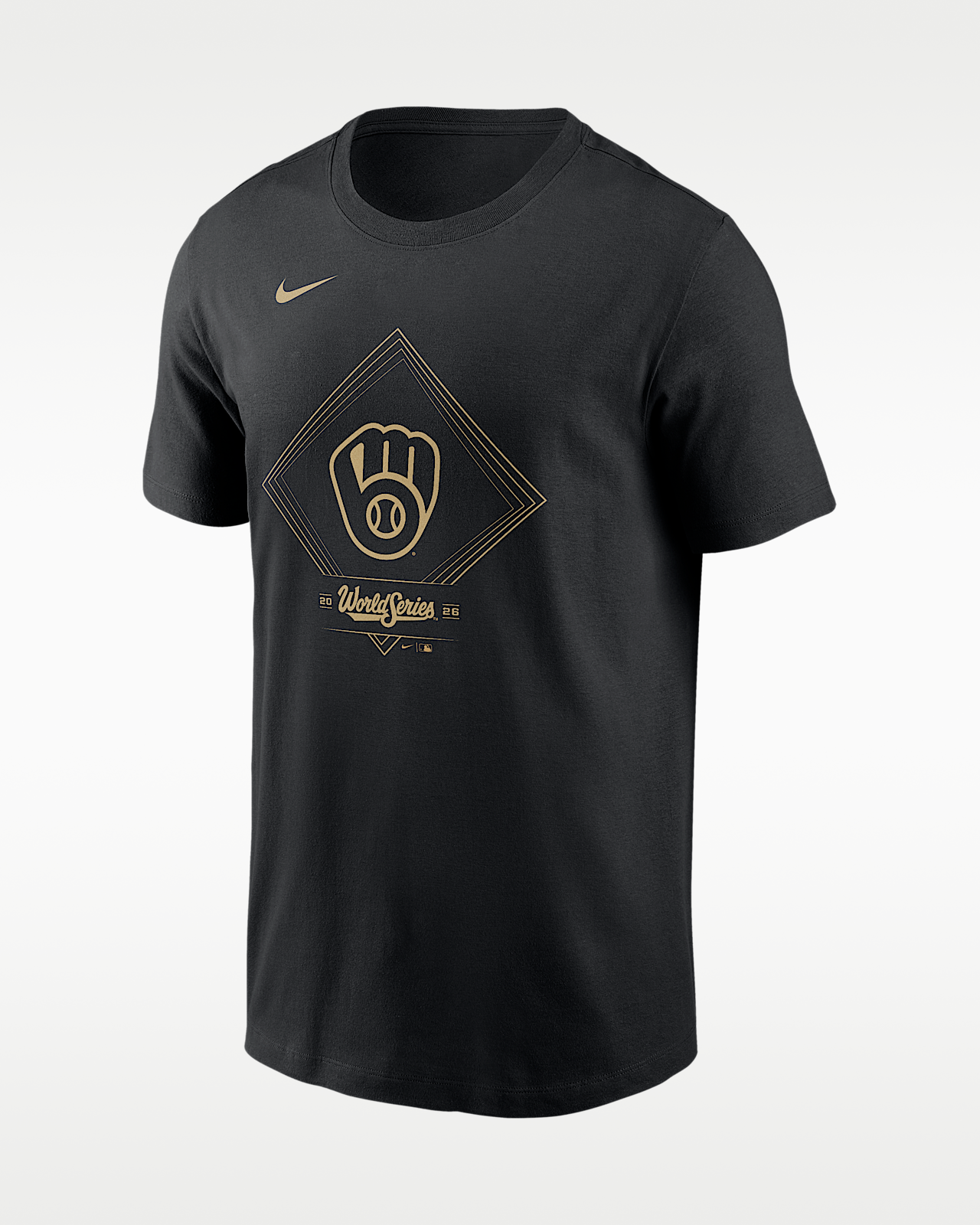 Мужская футболка Milwaukee Brewers 2026 World Series Participant Nike MLB
