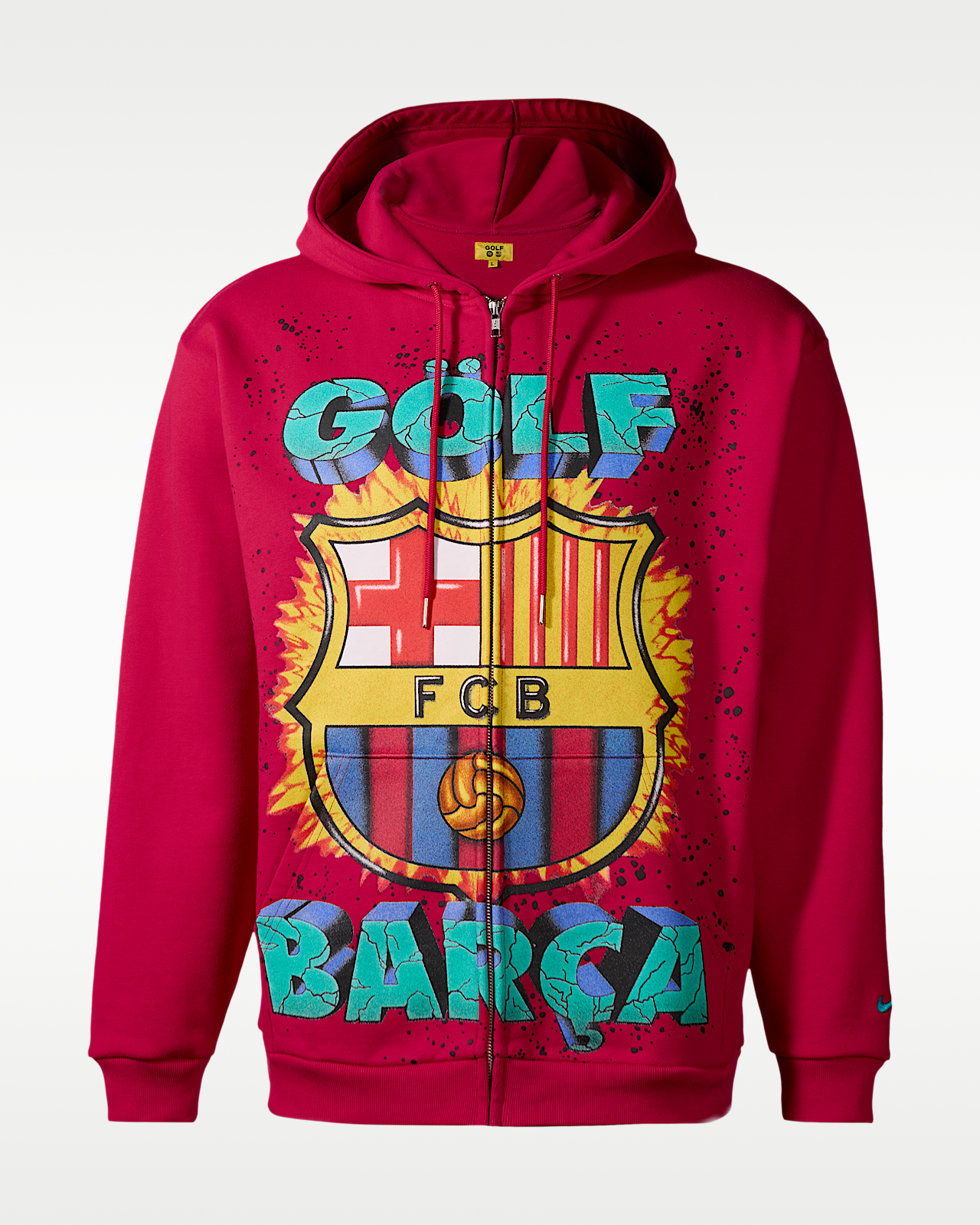 Мужское худи FC Barcelona x GOLF WANG Nike Soccer Full-Zip Hoodie