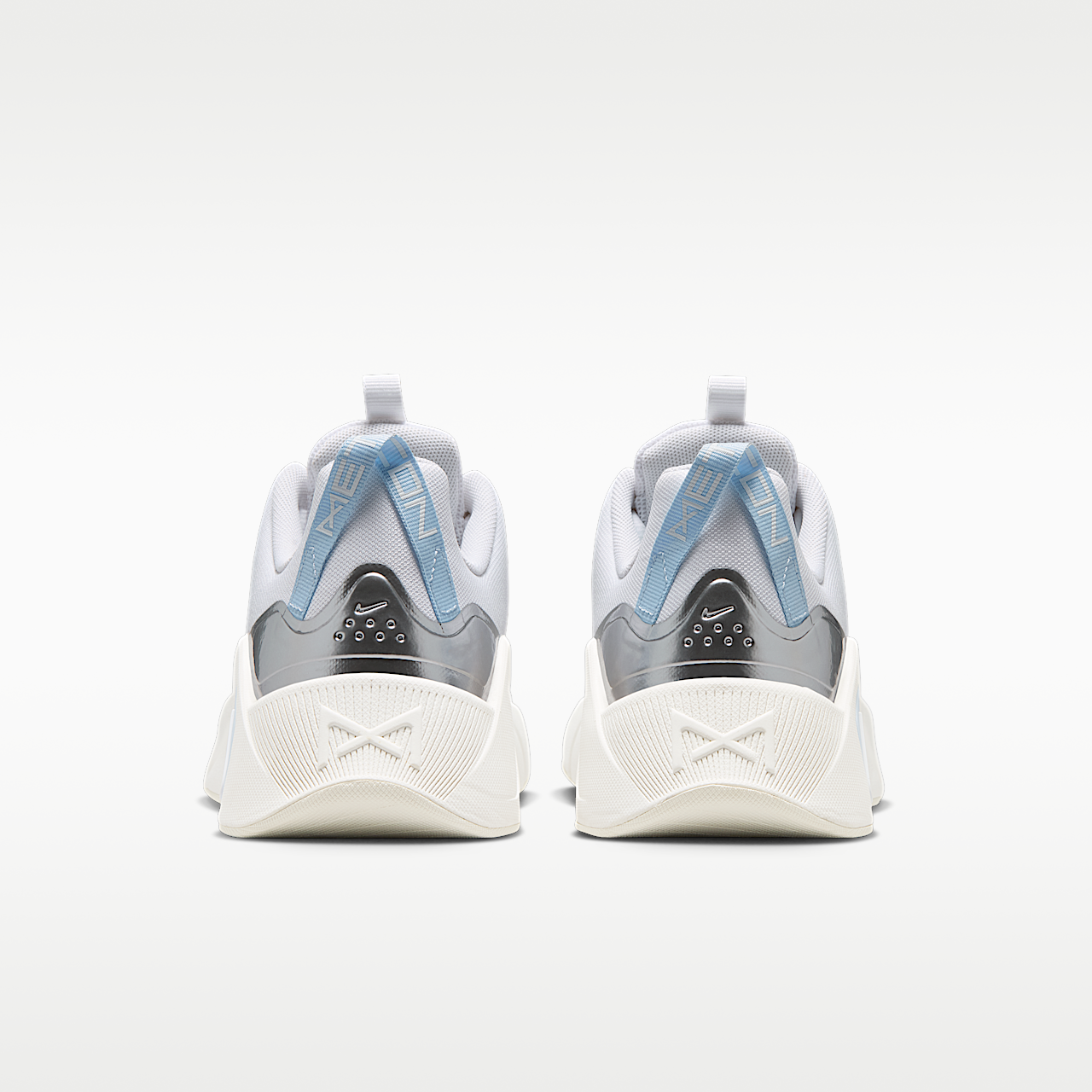 Nike Free sneaker Wit/Hydrogen Blue/Metallic Silver/Wit