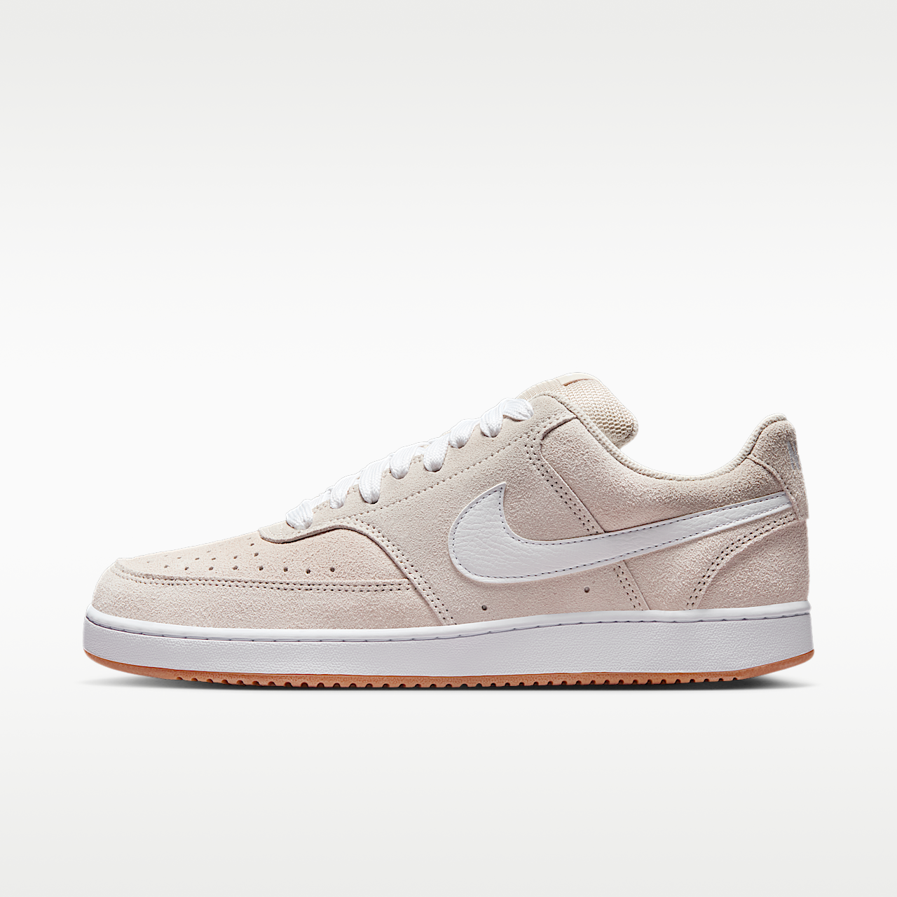 Nike Court Vision Low FL (Light Orewood Brown/Gum Medium Brown/White)