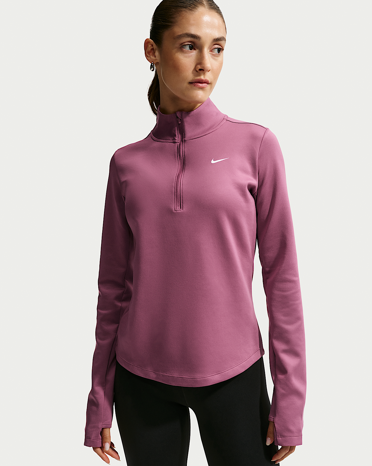 Женские  Nike One Therma-FIT 1/2-Zip Mid Layer