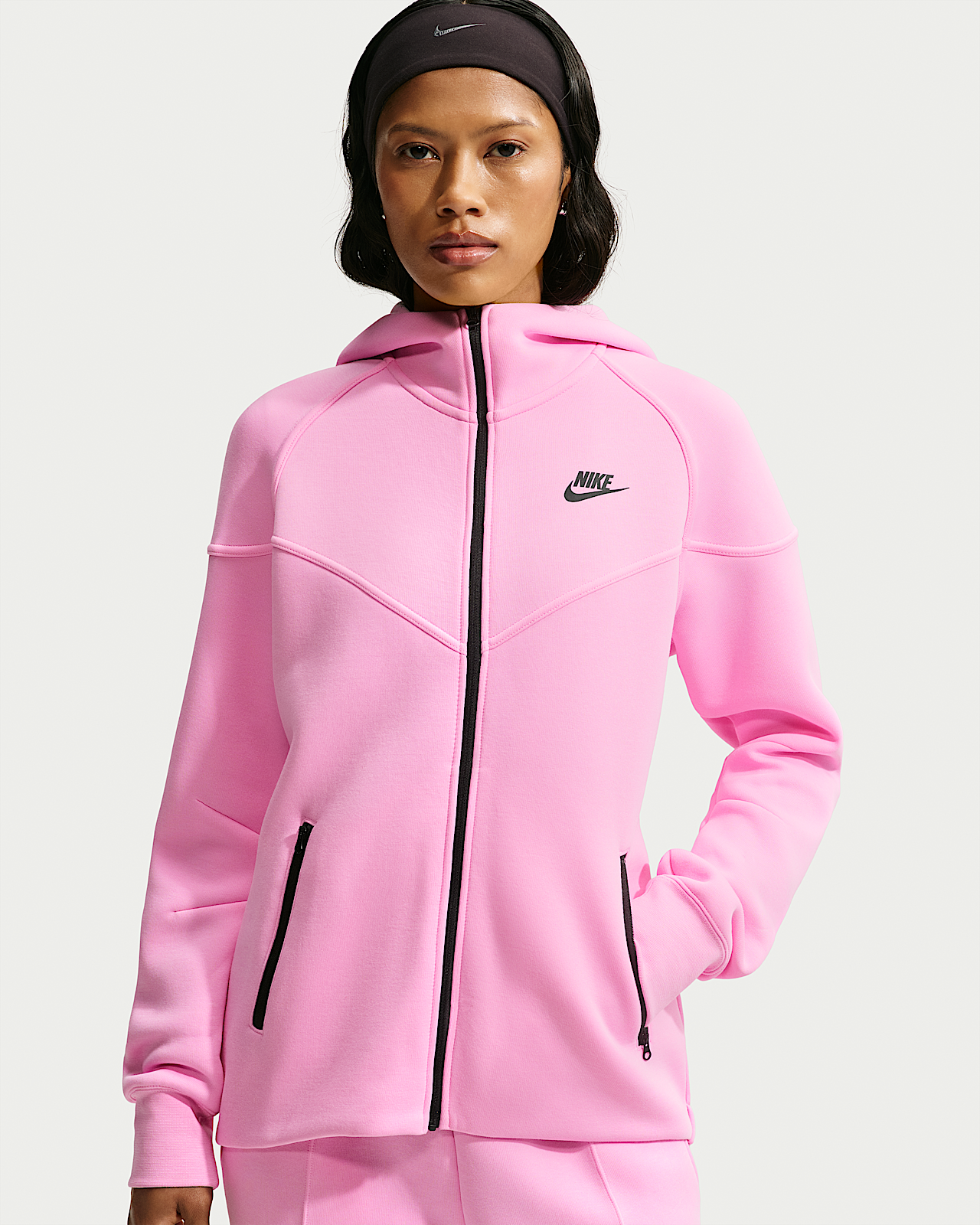 Женское худи Nike Sportswear Tech Fleece Windrunner Full-Zip Hoodie для бега