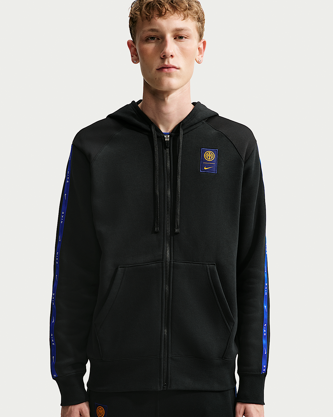 Мужское худи Inter Milan City Side Nike Soccer Full-Zip Fleece Hoodie