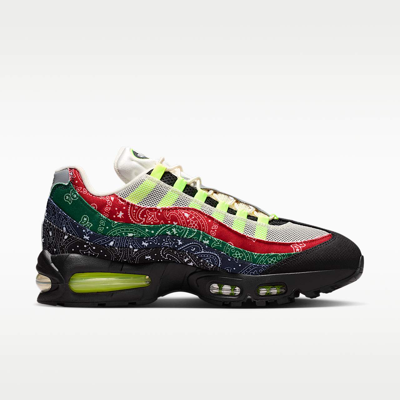 Nike Air Max sneaker Sail/University Red/Sport Green/Volt