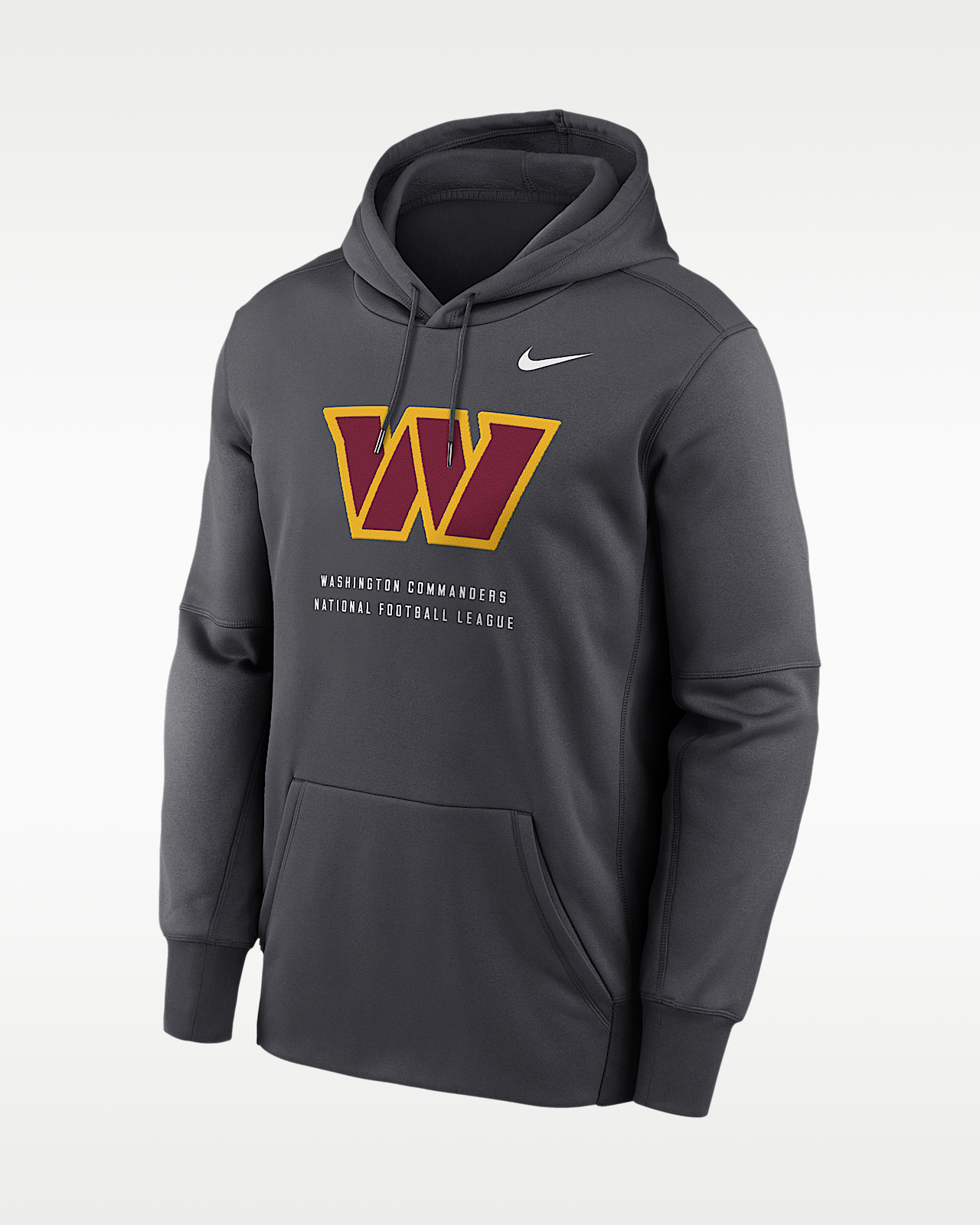 Мужское худи Washington Commanders Nike Therma NFL Pullover Hoodie