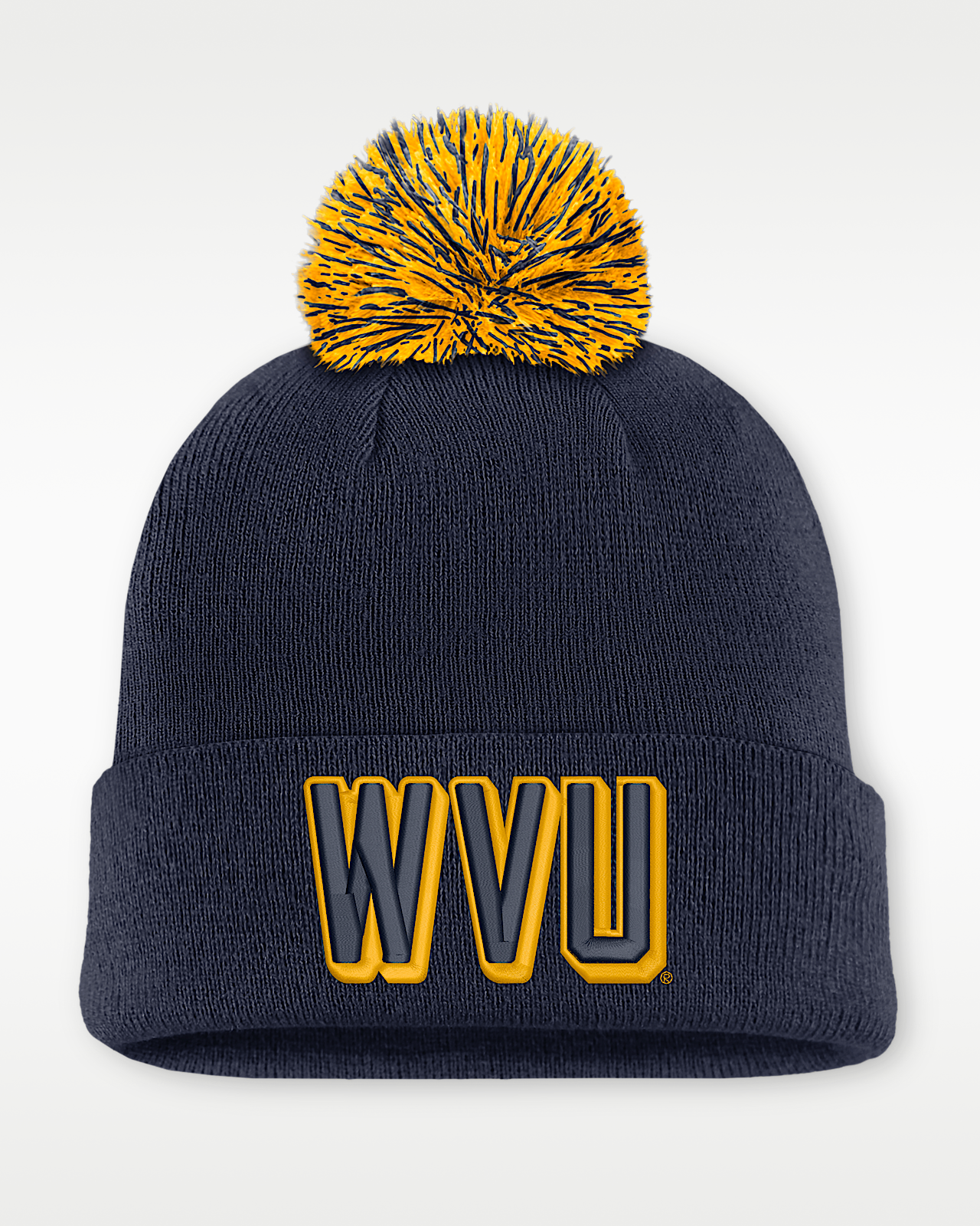 Женские  West Virginia Peak Nike College Cuffed Beanie