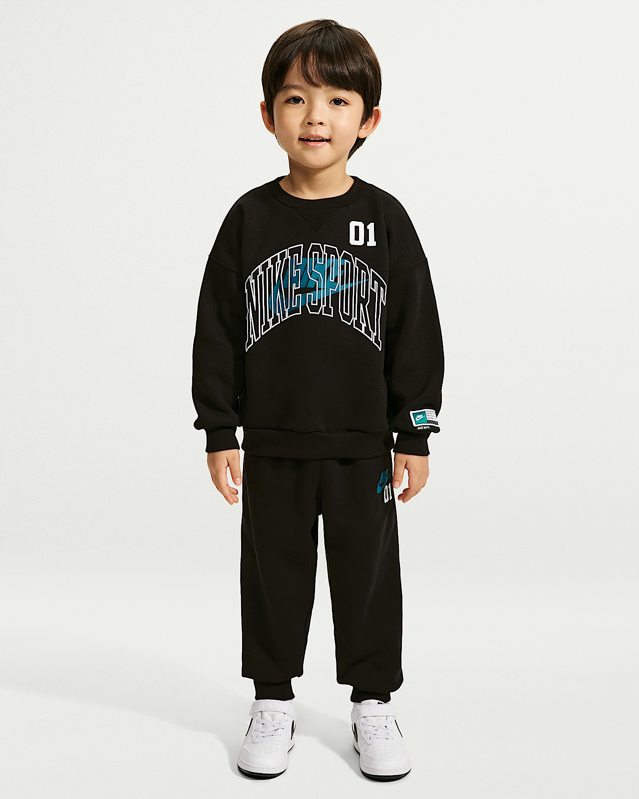 Детские  Nike Sportswear Toddler Multisport 2-Piece Fleece Crew Set