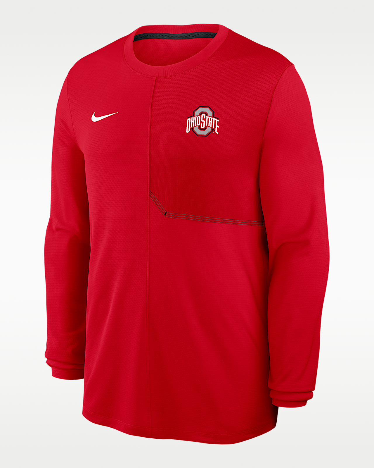 Мужские  Ohio State Sideline Coach Nike Dri-FIT College Long-Sleeve Top
