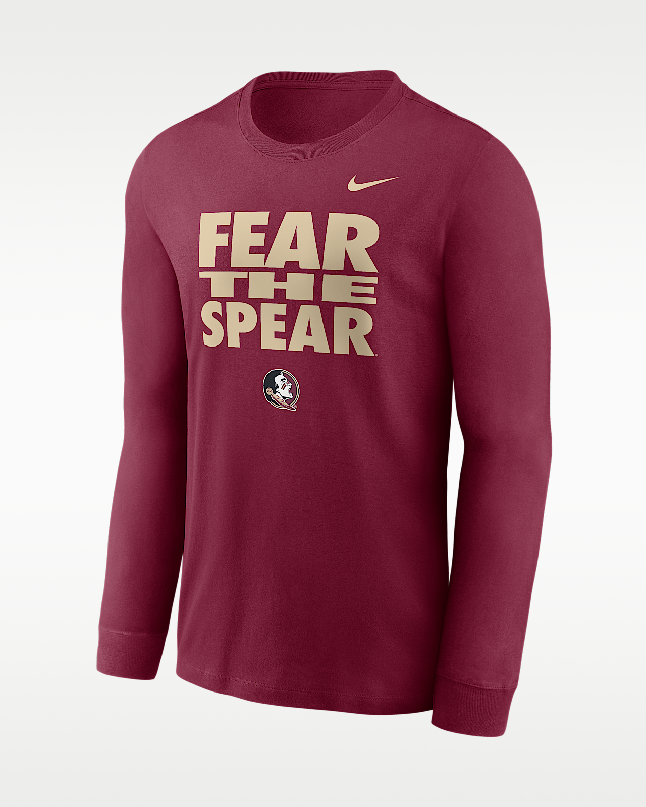 Мужская футболка Florida State Sideline Slogan Nike Dri-FIT College Long-Sleeve