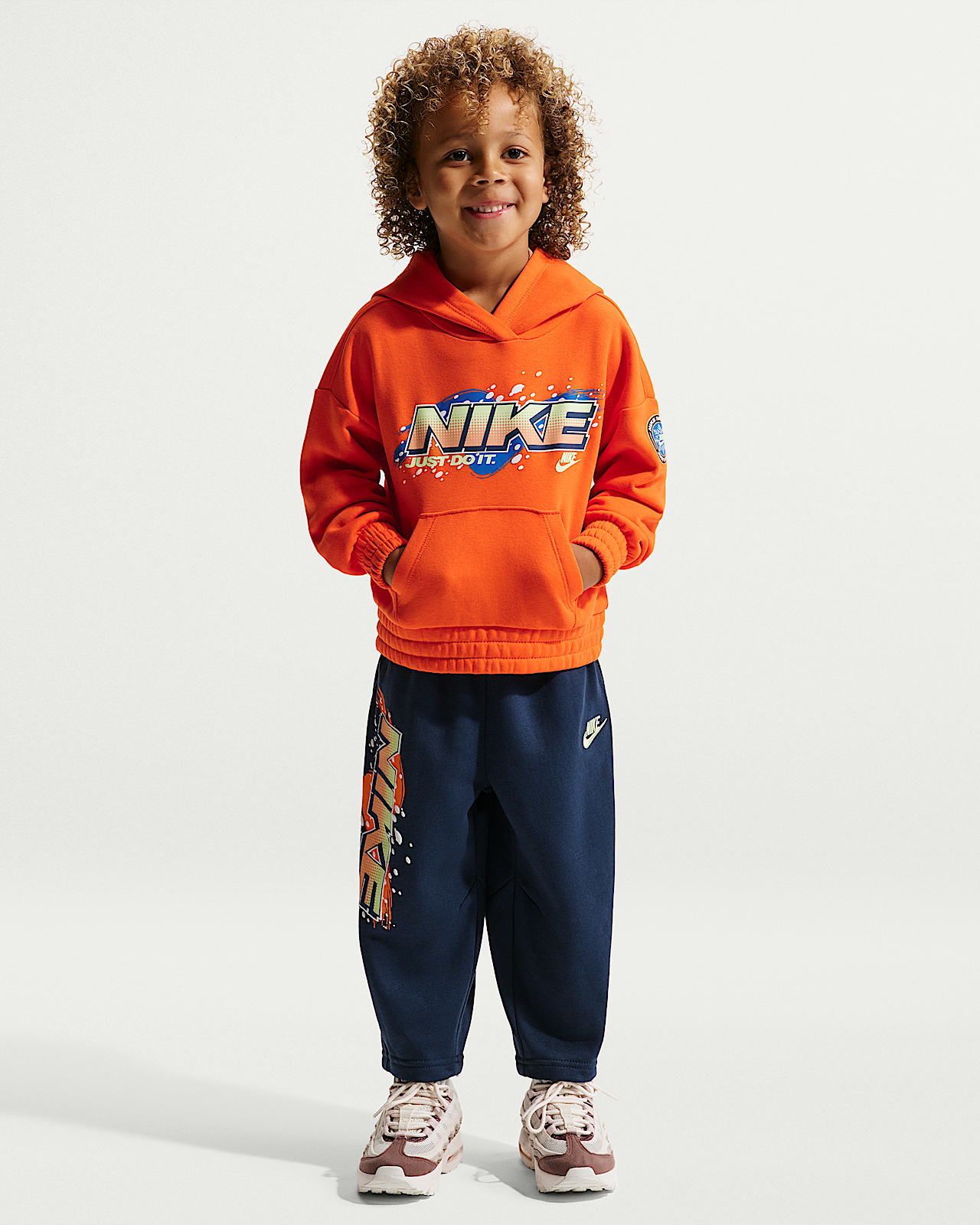 Детское худи Nike Sportswear Toddler Snow Motion Fleece Pullover Hoodie 2-Piece Set
