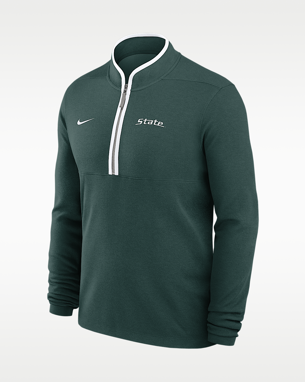 Мужские  Michigan State Courtside Nike Dri-FIT College Half-Zip Top