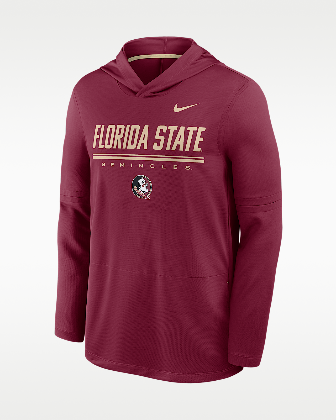 Мужские  Florida State Sideline Nike Dri-FIT College Long-Sleeve Hooded Top