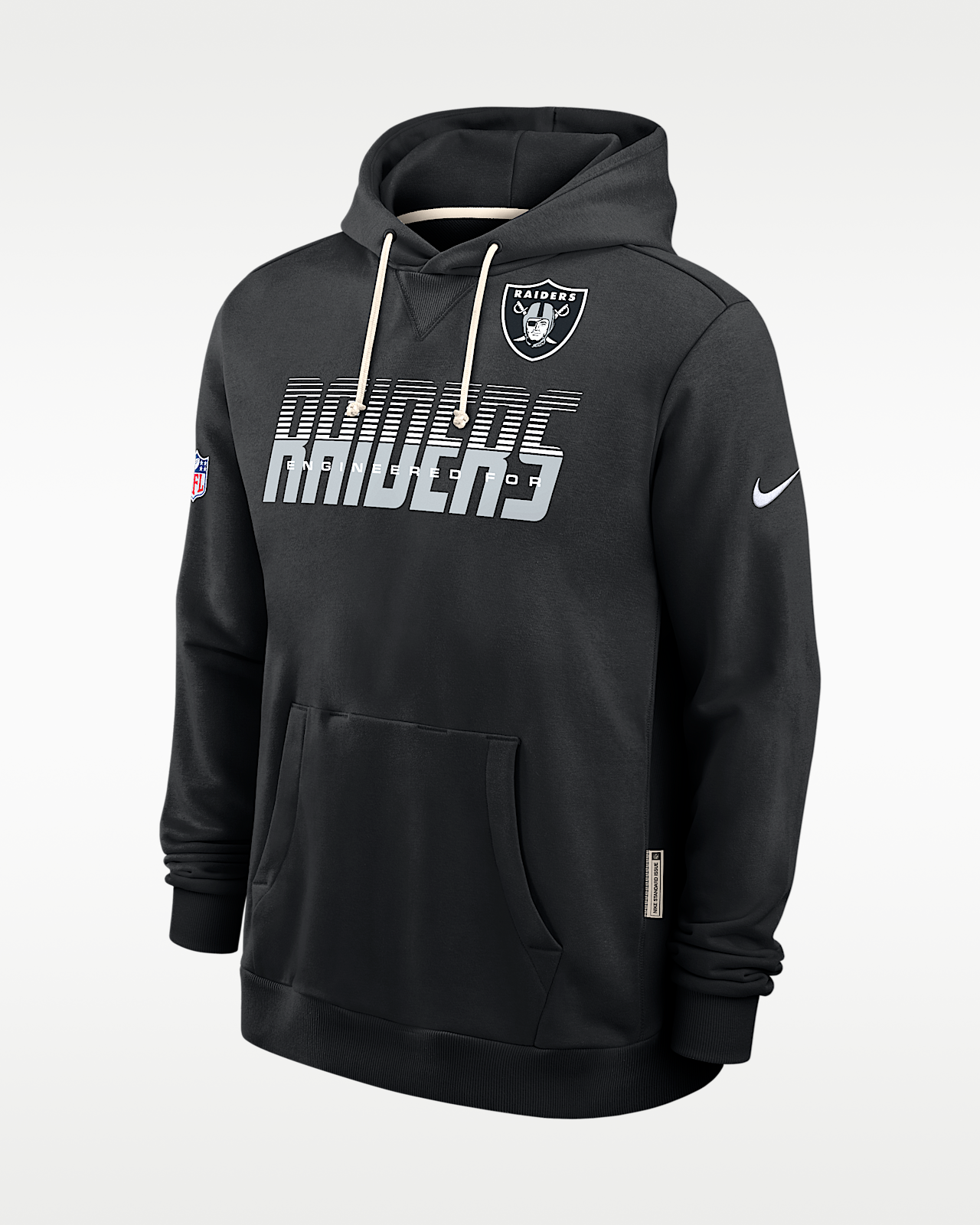 Мужское худи Las Vegas Raiders Sideline Standard Issue Nike Dri-FIT NFL Pullover Hoodie