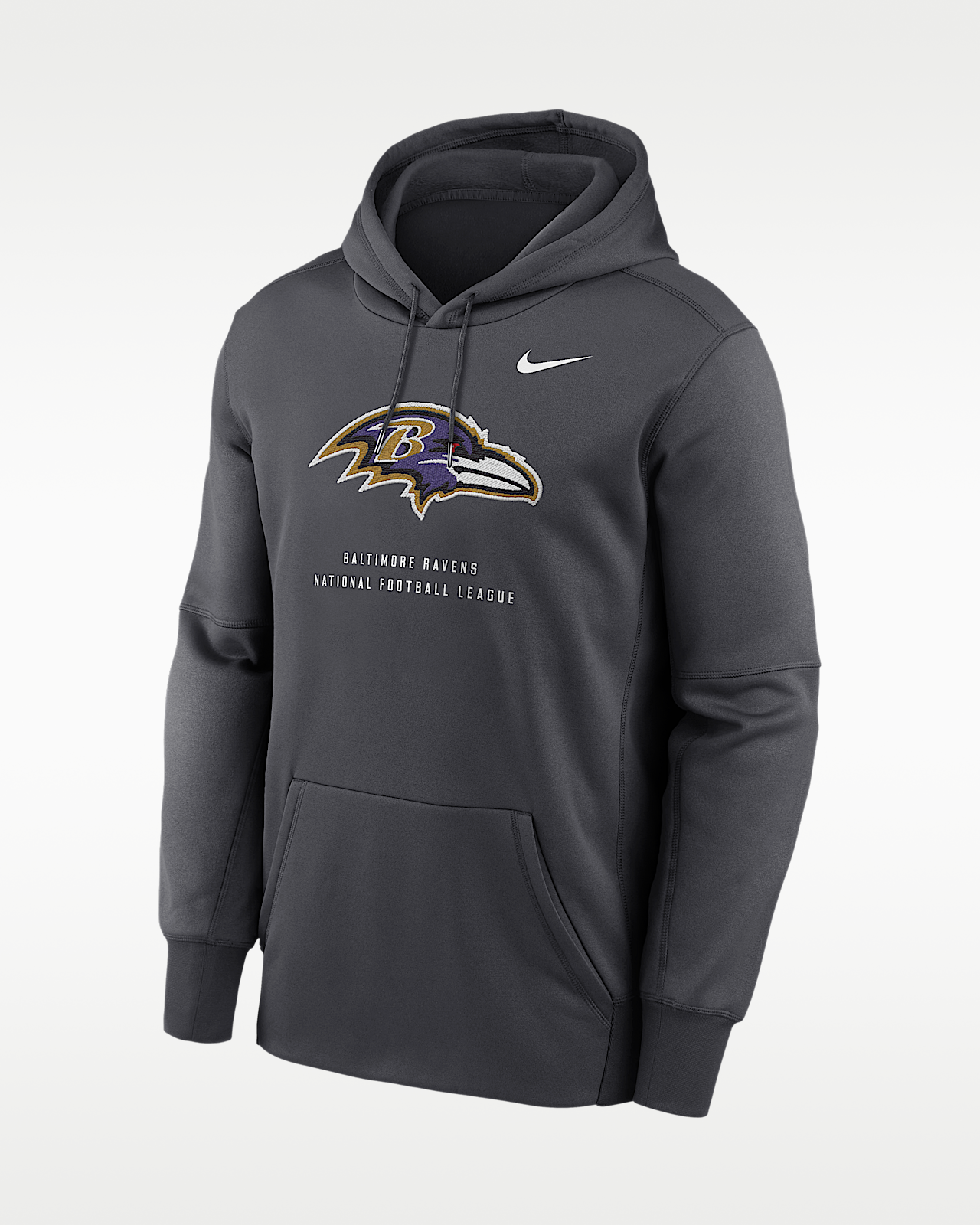 Мужское худи Baltimore Ravens Nike Therma NFL Pullover Hoodie
