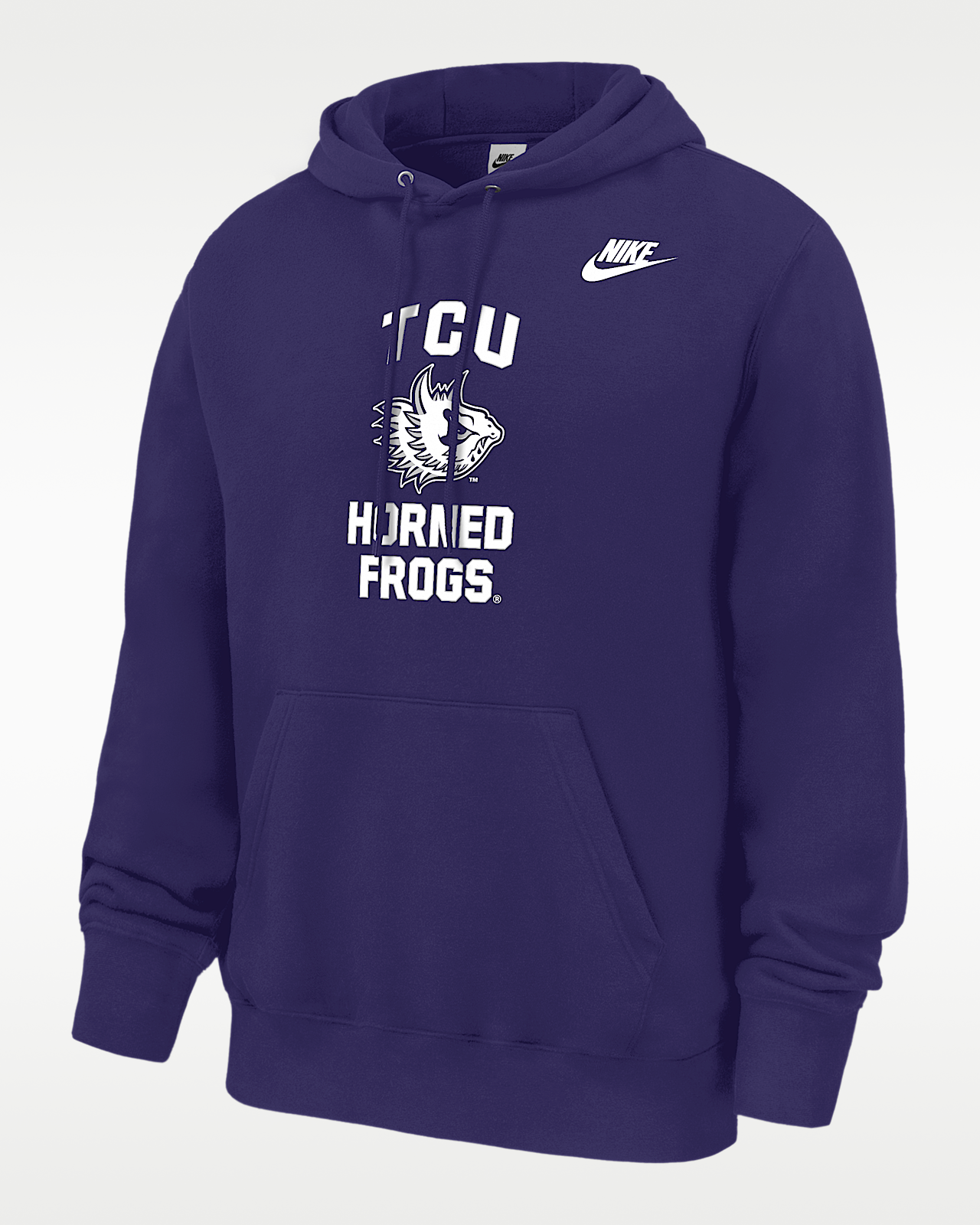Мужское худи TCU Horned Frogs Club Nike Football Fleece Pullover Hoodie для футбола