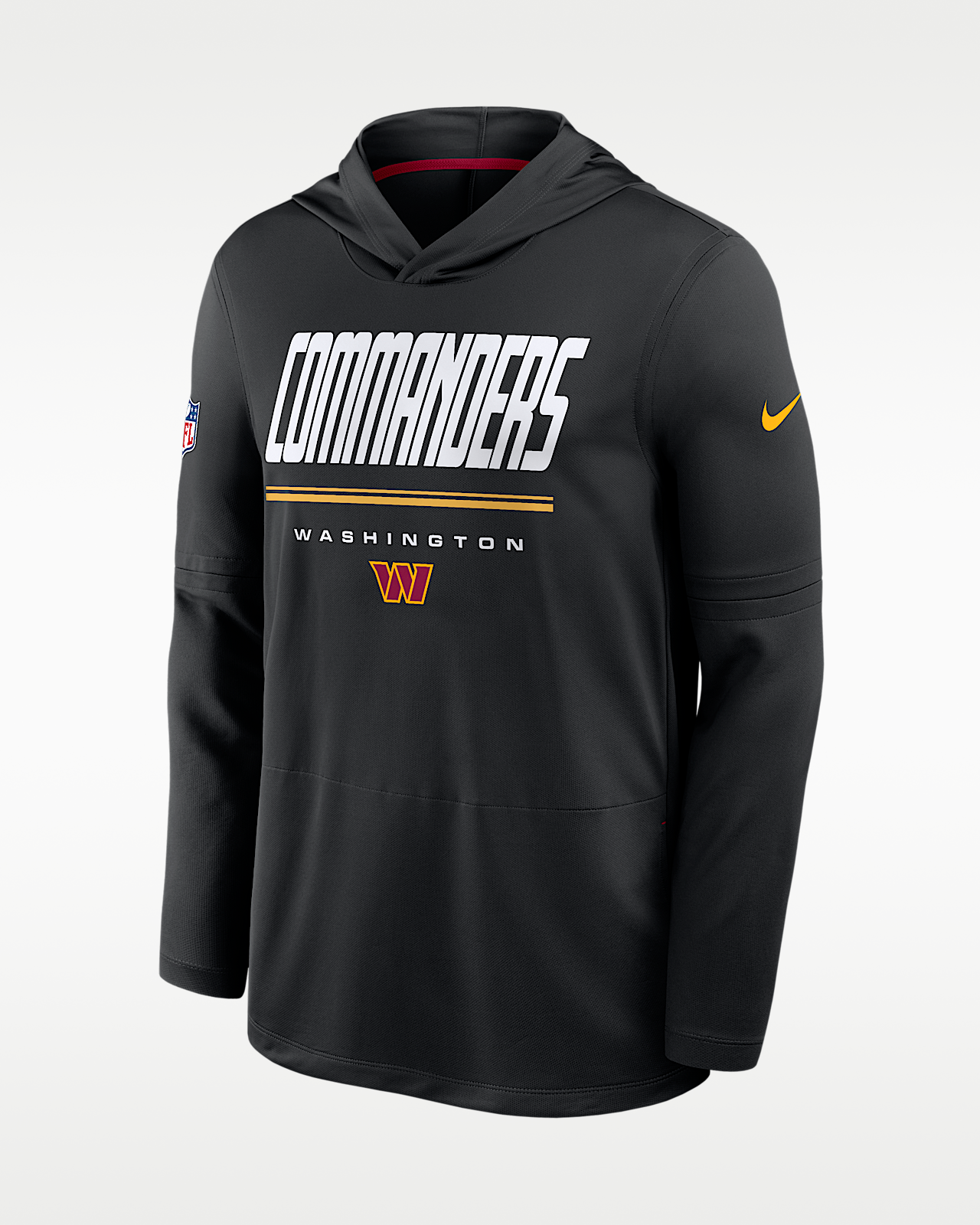 Мужские  Washington Commanders Sideline Nike Dri-FIT NFL Long-Sleeve Hooded Top