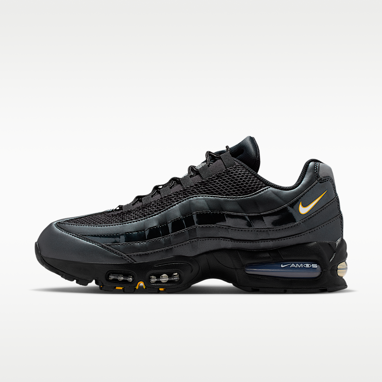 Nike Air Max 95 Big Bubble (Black/University Gold/Metallic Silver/White)