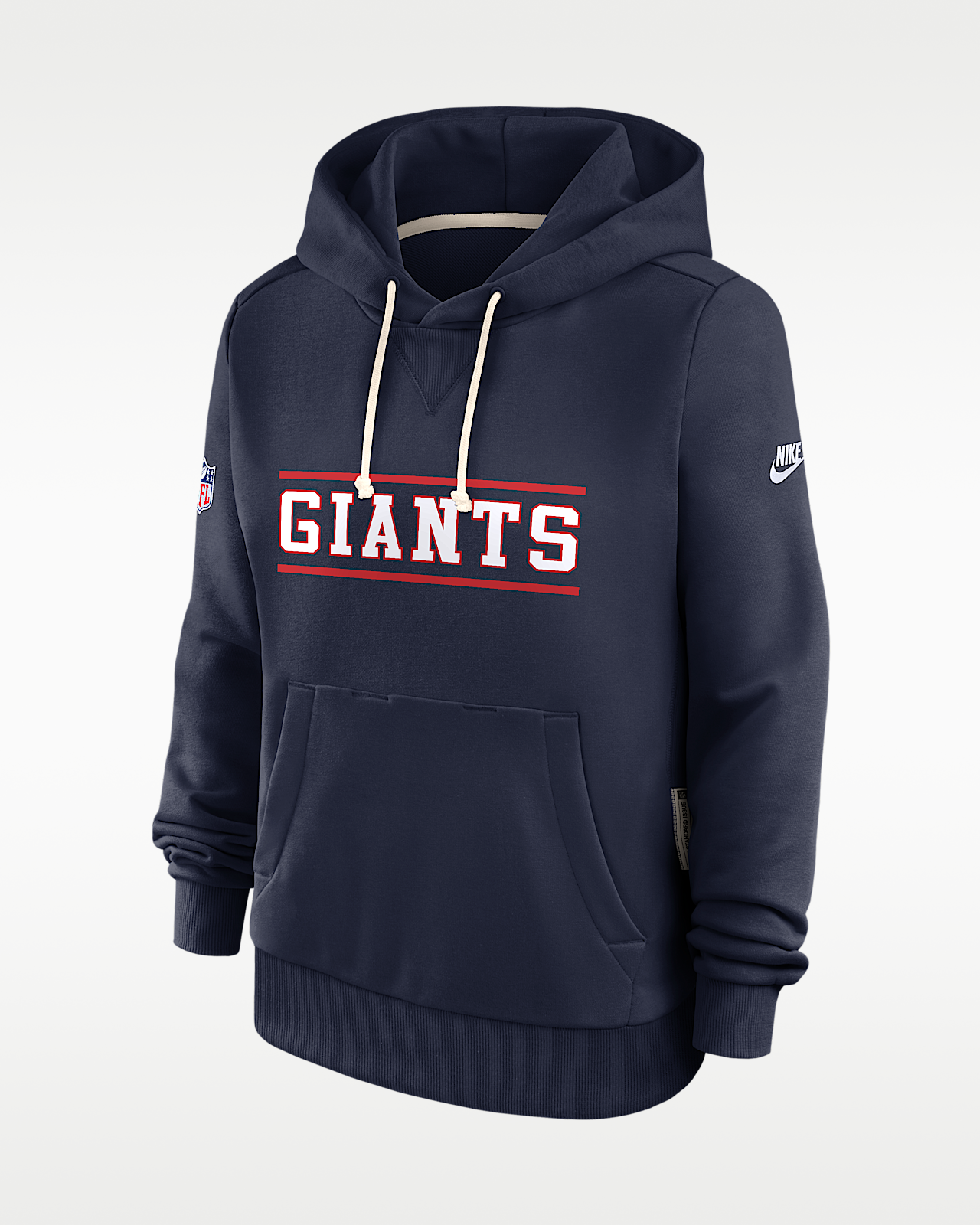Женское худи New York Giants Sideline Standard Issue Alt Nike Dri-FIT NFL Pullover Hoodie