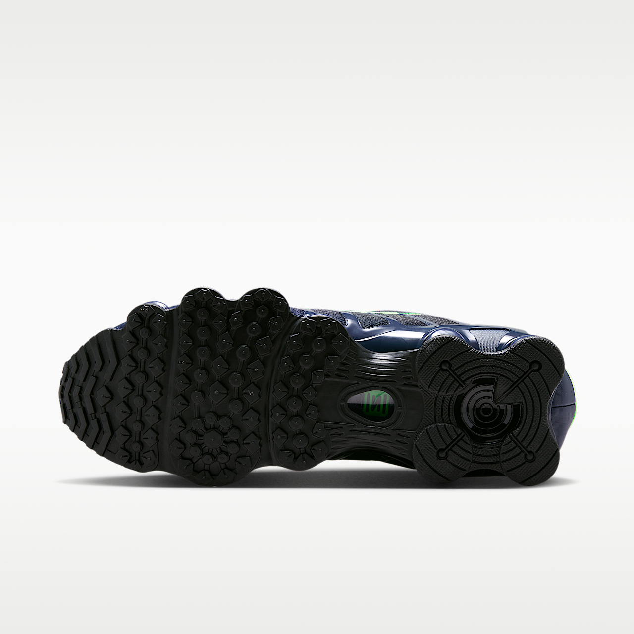 Nike Nike Shox sneaker Thunder Blue/Obsidian/Green Strike/Zwart