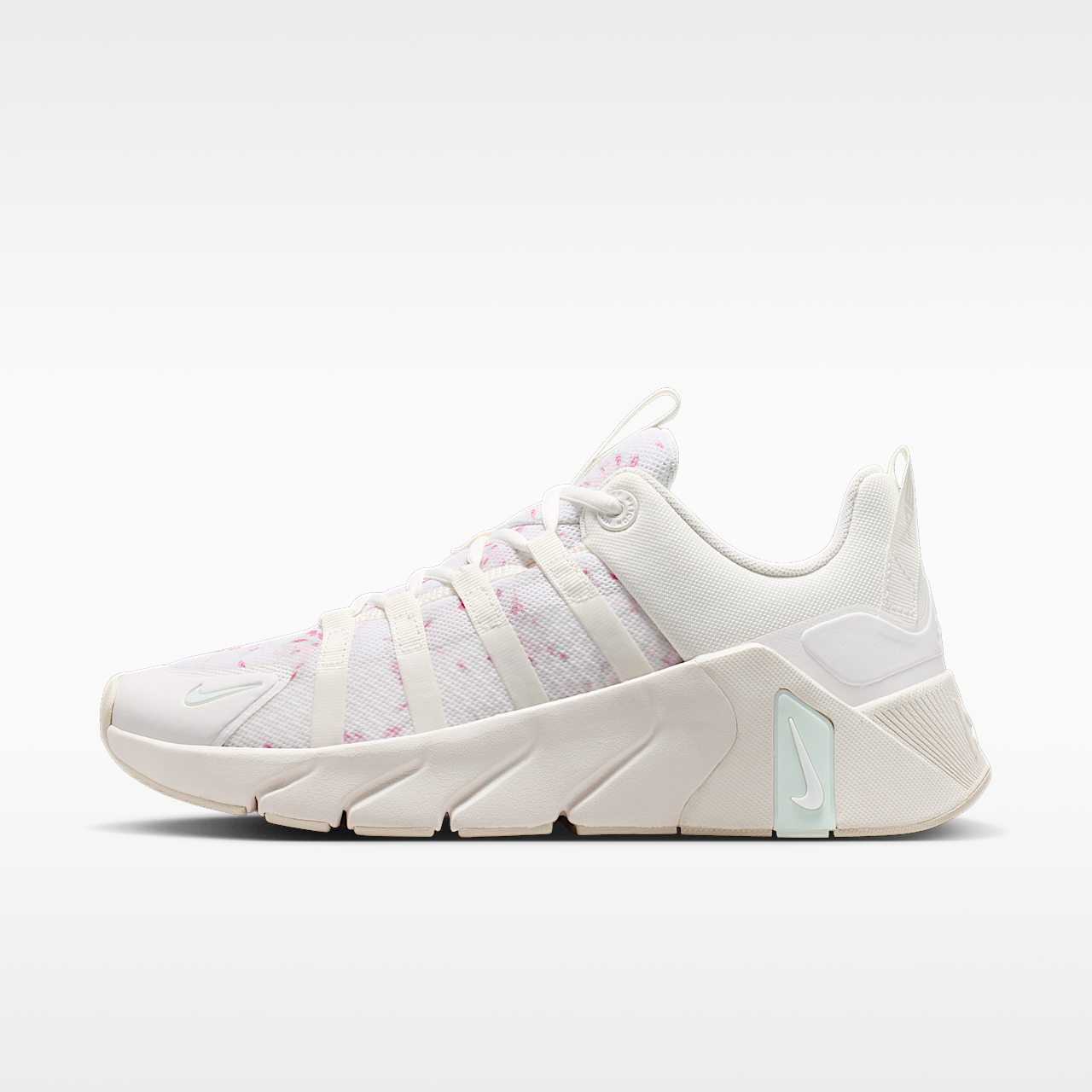 Nike Free sneaker Sail/Light Orewood Brown/Barely Green