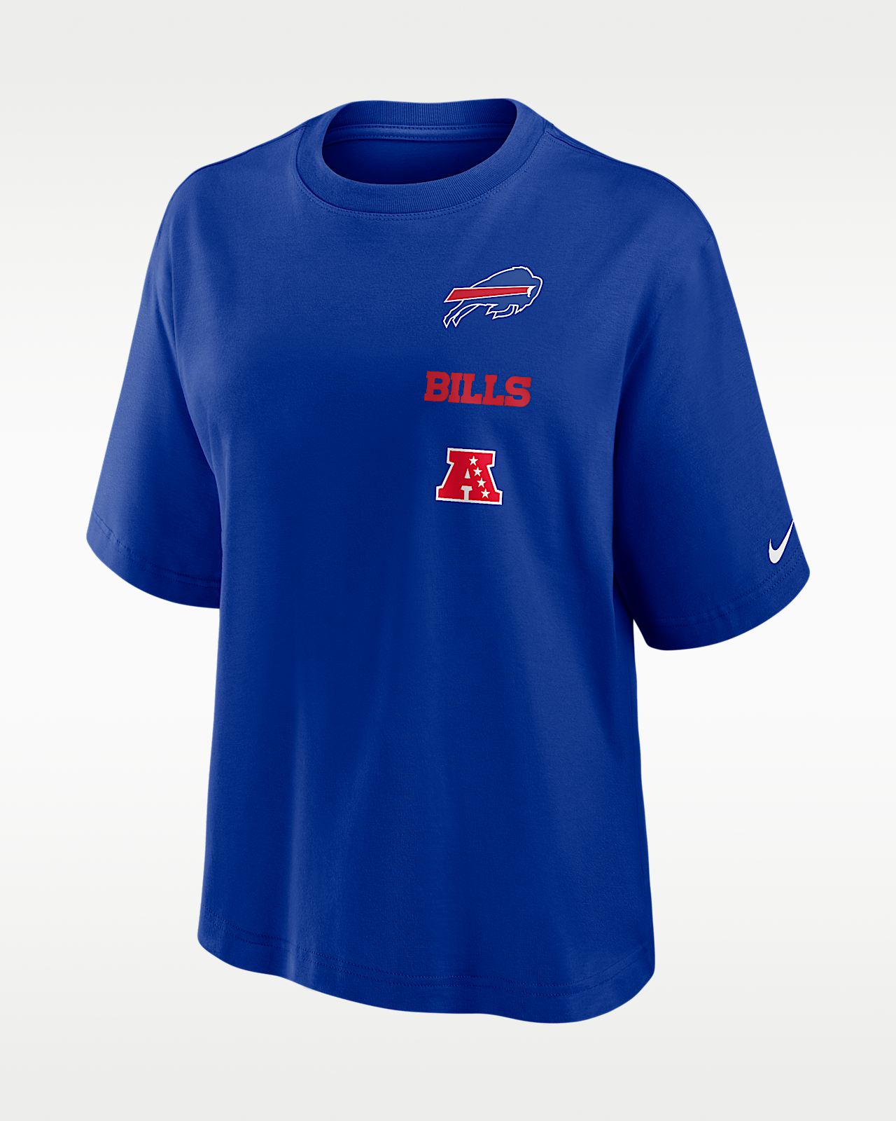 Женская футболка Buffalo Bills Primetime Premium Essential Boxy Nike NFL
