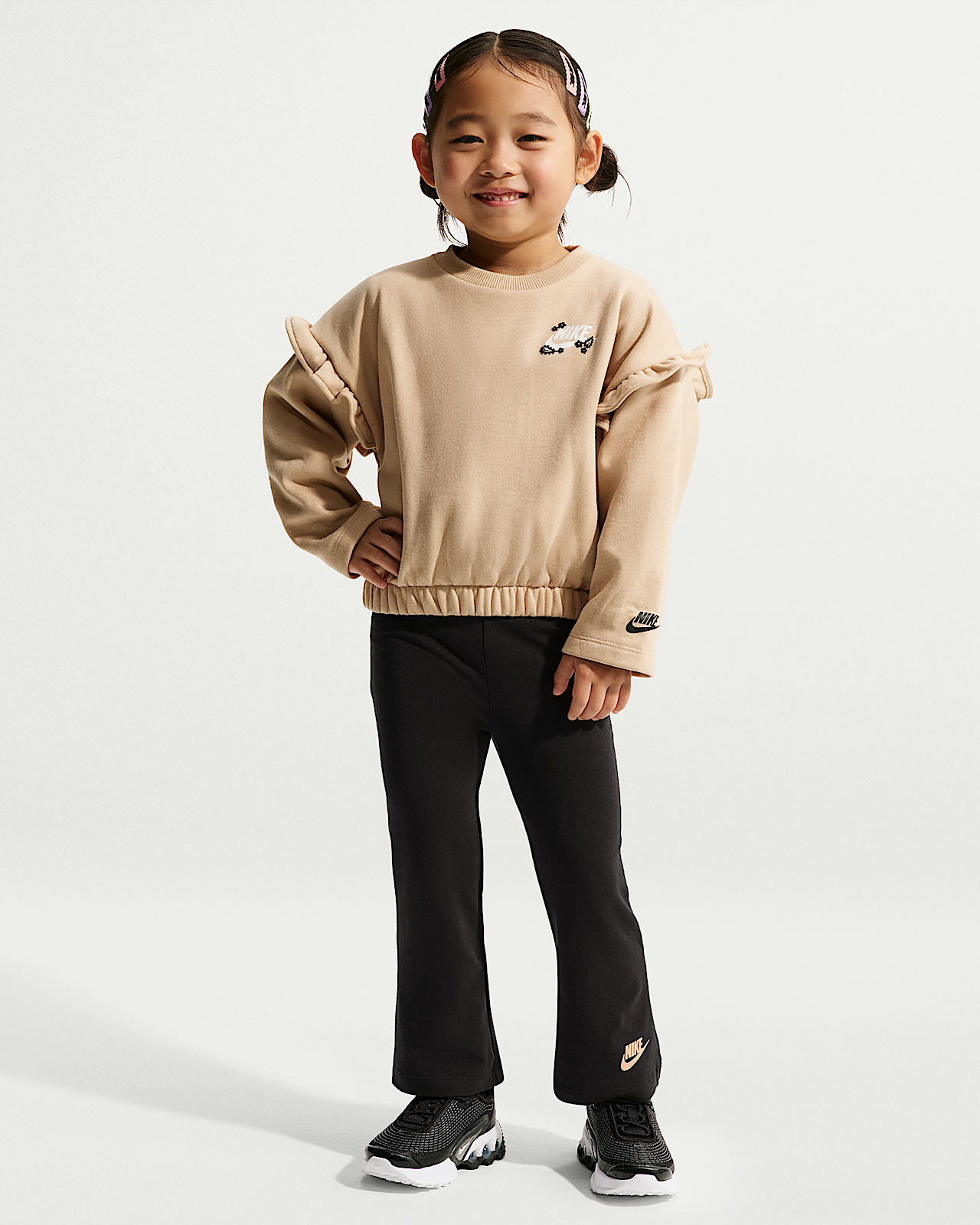 Детские тайтсы Nike Toddler Ruffle Crew and Flared Leggings Set
