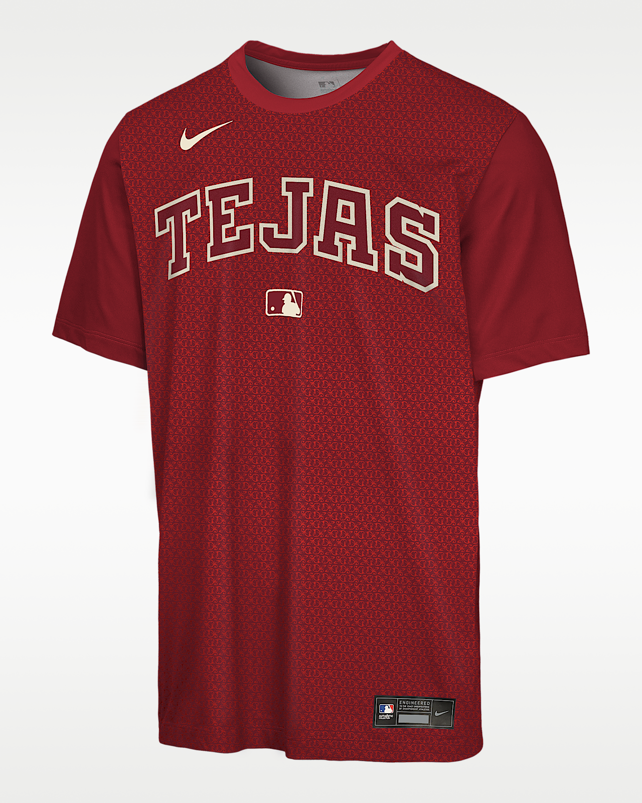 Детская футболка Texas Rangers Authentic Collection City Connect Veloctiy Big Kids' Nike Dri-FIT MLB