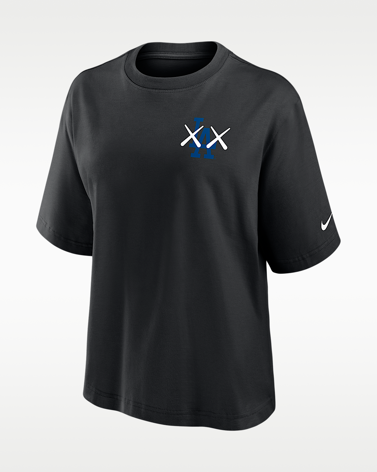 Женская футболка Los Angeles Dodgers Boxy Nike x KAWS MLB