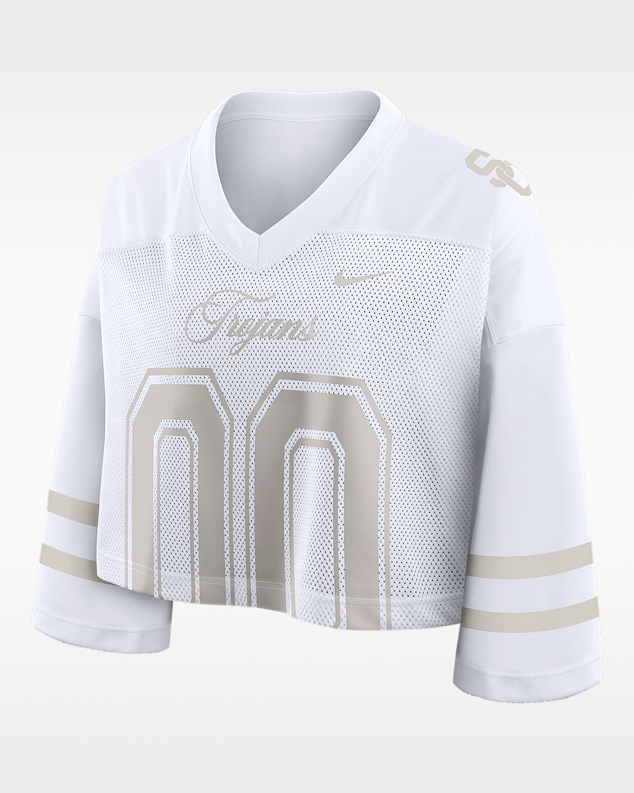 Женские джерси USC Neutral Stance Collection Nike Dri-FIT College Cropped Jersey