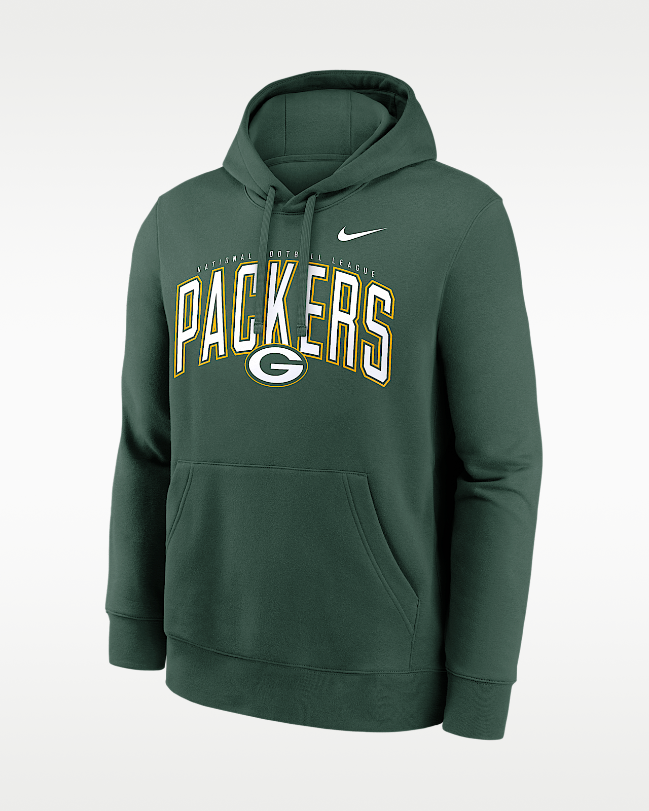 Мужское худи Green Bay Packers Club Nike NFL Pullover Hoodie