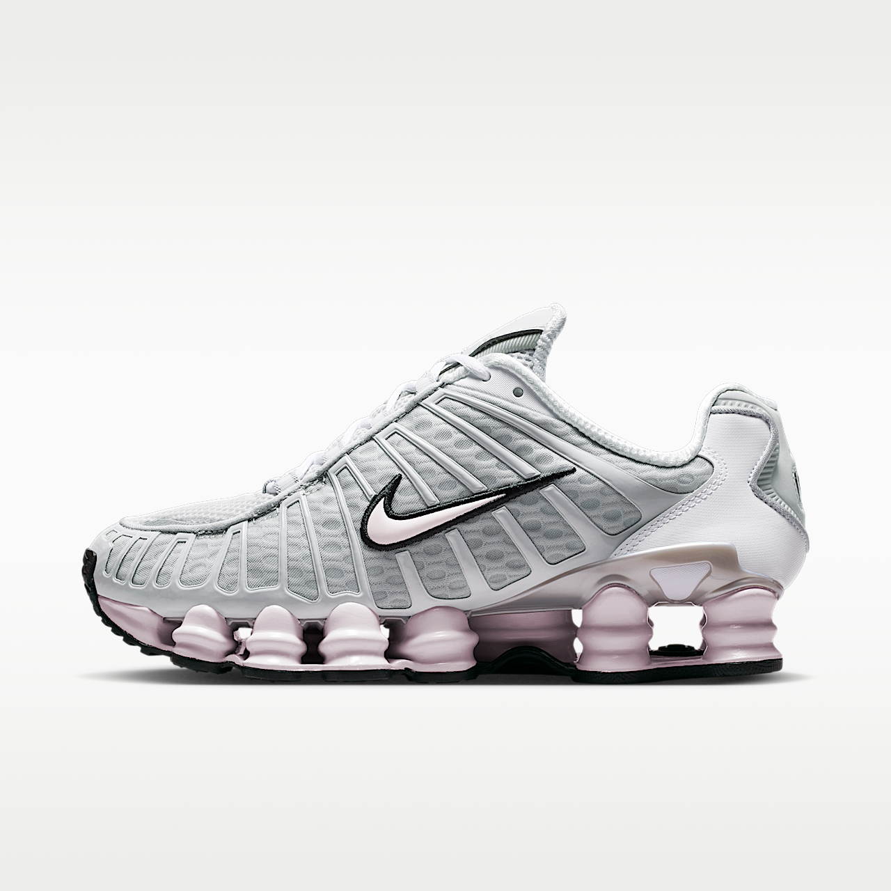 Nike Nike Shox sneaker Neutral Grey/Metallic Silver/Zwart/Pearl Pink