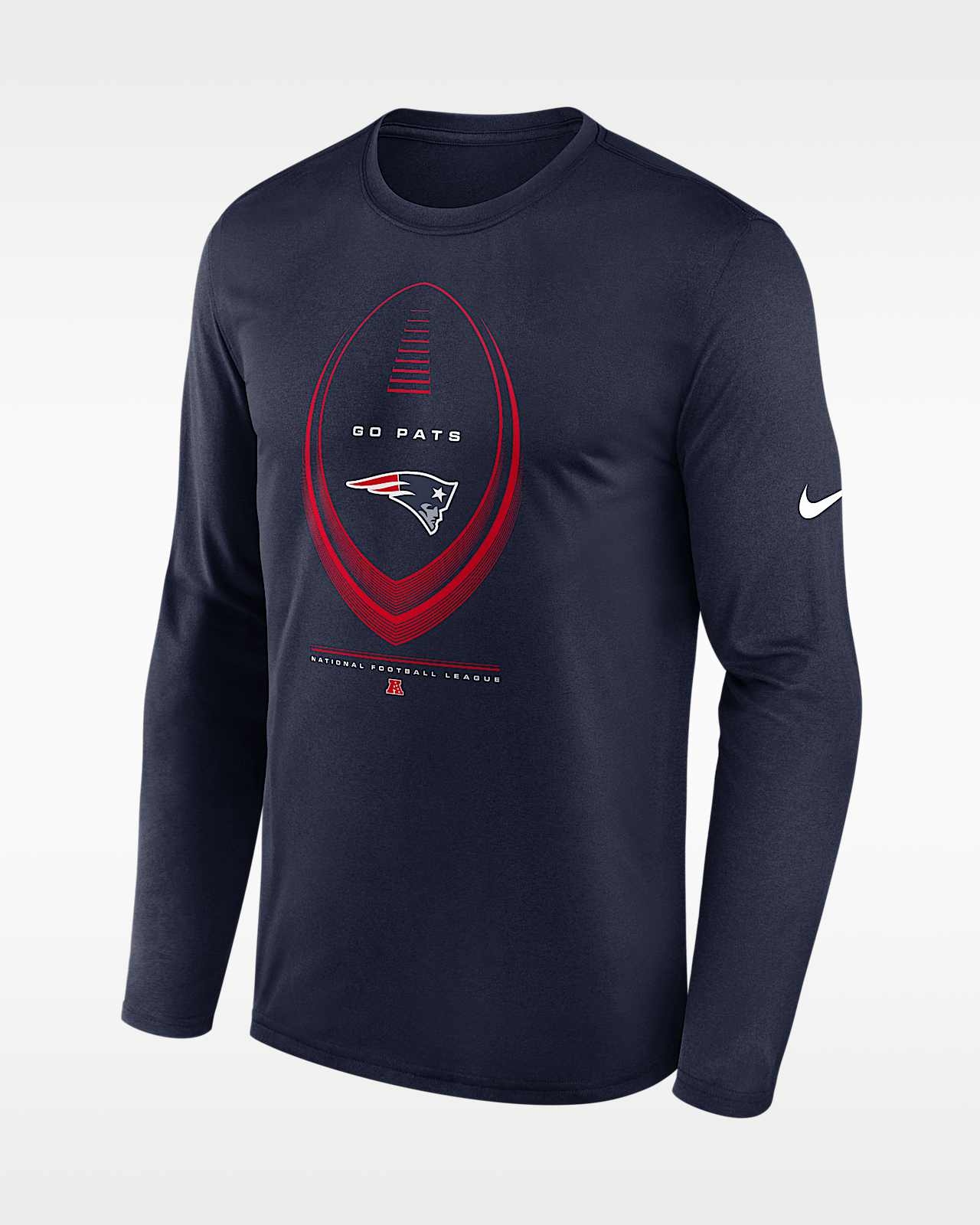 Мужская футболка New England Patriots Legend Icon Nike Dri-FIT NFL Long-Sleeve