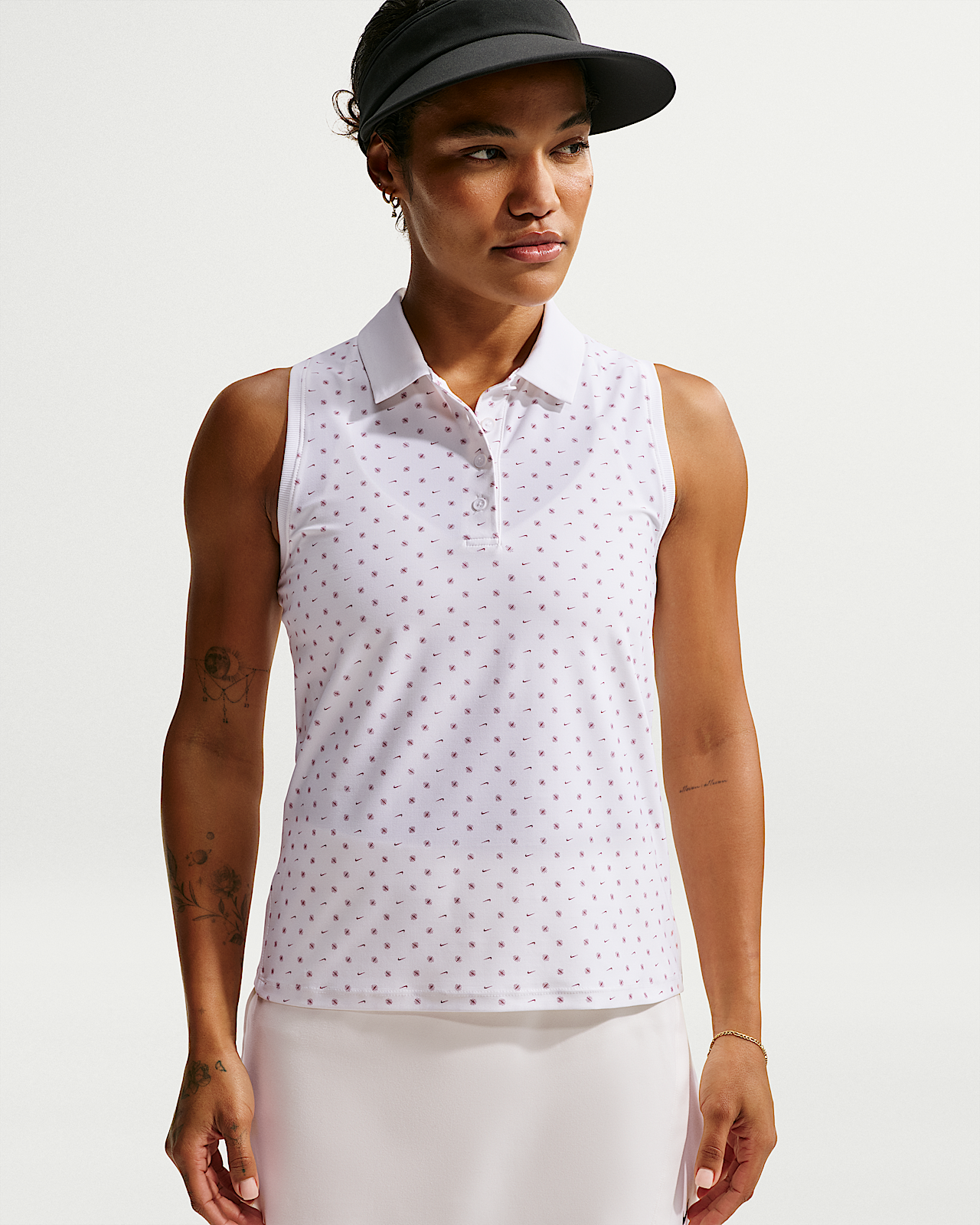 Женские  Nike Victory Dri-FIT Sleeveless Printed Golf Polo