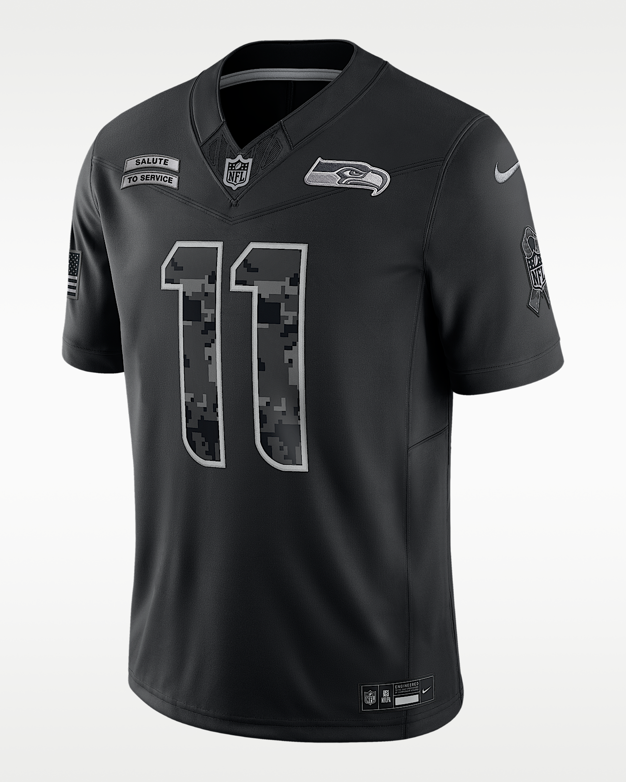 Мужские джерси Jaxon Smith-Njigba Seattle Seahawks Salute to Service Nike Dri-FIT NFL Limited Jersey