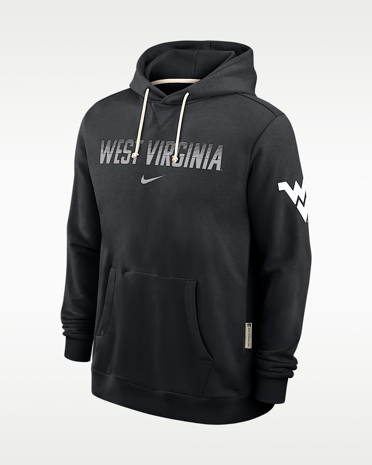 Мужское худи West Virginia Sideline Standard Issue Nike Dri-FIT College Pullover Hoodie