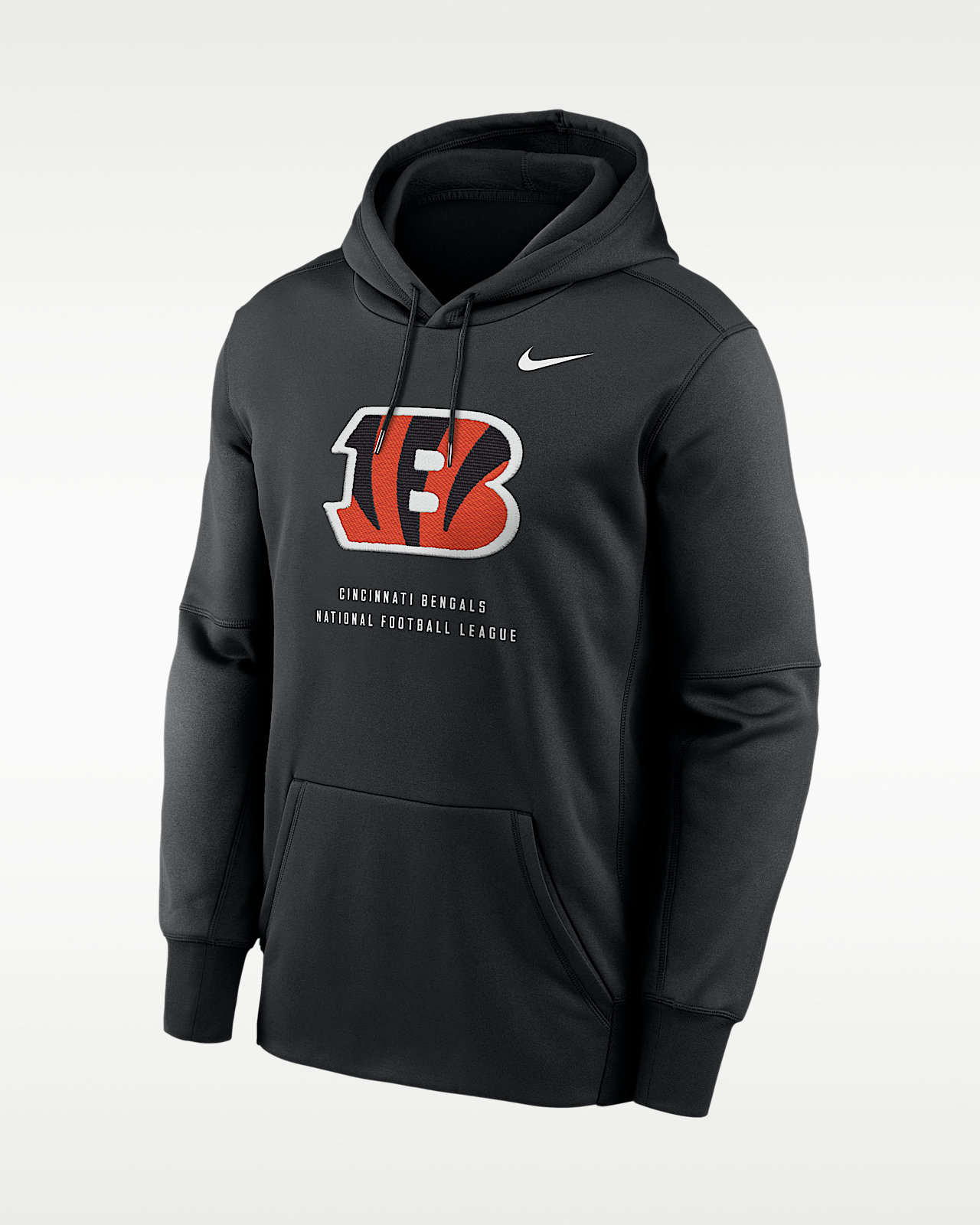 Мужское худи Cincinnati Bengals Nike Therma NFL Pullover Hoodie