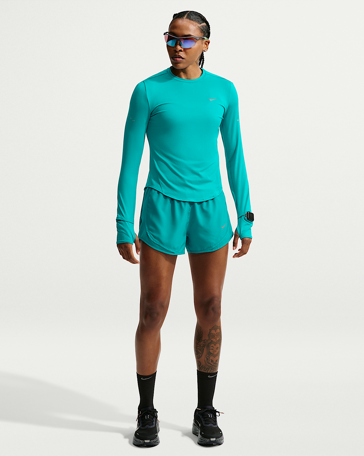 Женские шорты Nike Tempo Dri-FIT Mid-Rise Brief-Lined Shorts для бега