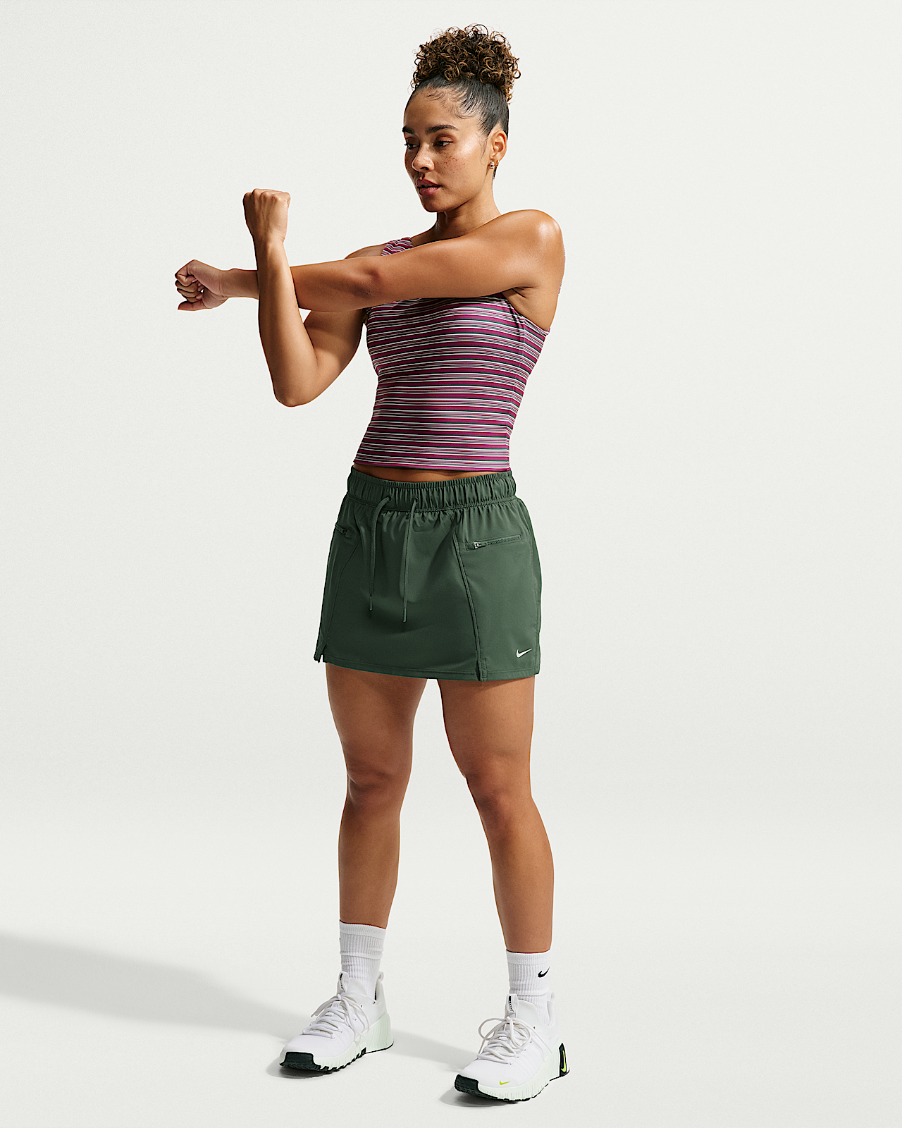 Женские  Nike One Dri-FIT 2-in-1 Woven Skort