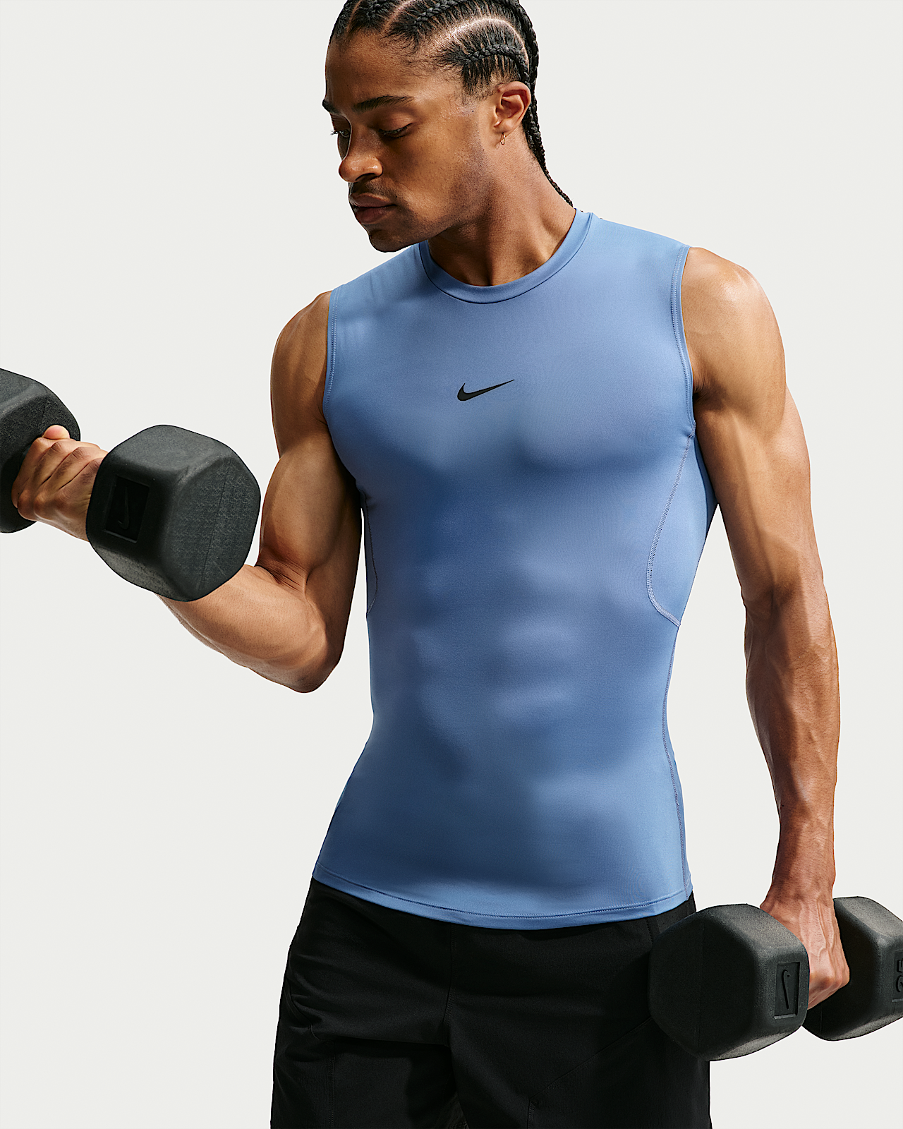 Мужские тайтсы Nike Pro Dri-FIT Tight Sleeveless Fitness Top для тренировок