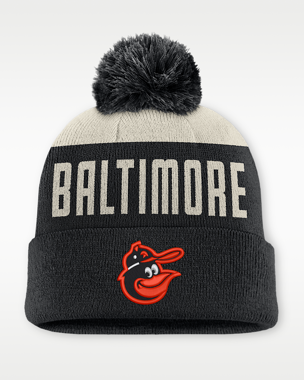 Мужские  Baltimore Orioles Cooperstown Peak Nike MLB Cuffed Pom Beanie