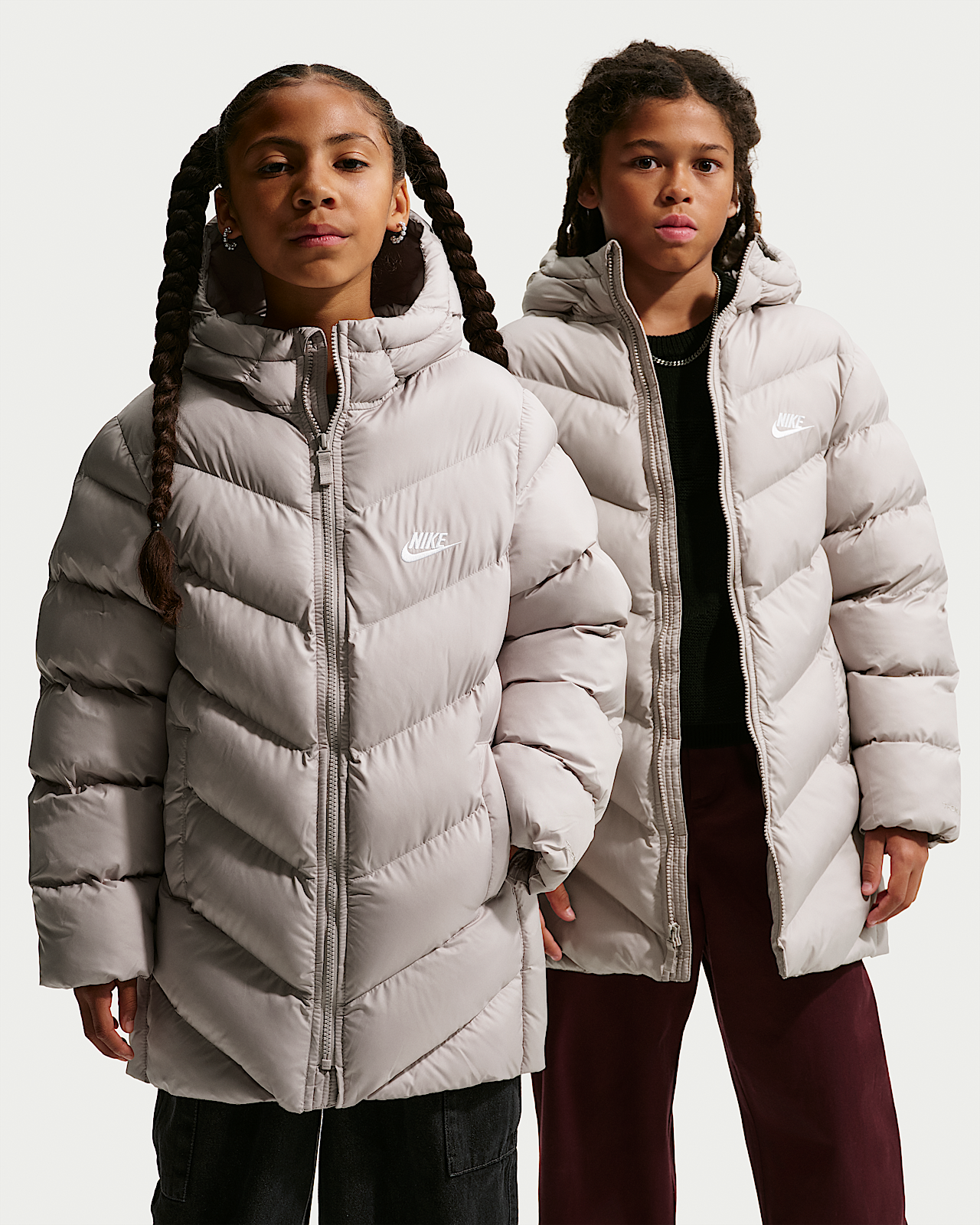 Детская куртка Nike Sportswear All Day Play Big Kids' Therma-FIT Loose-Fit Mid-Length Puffer